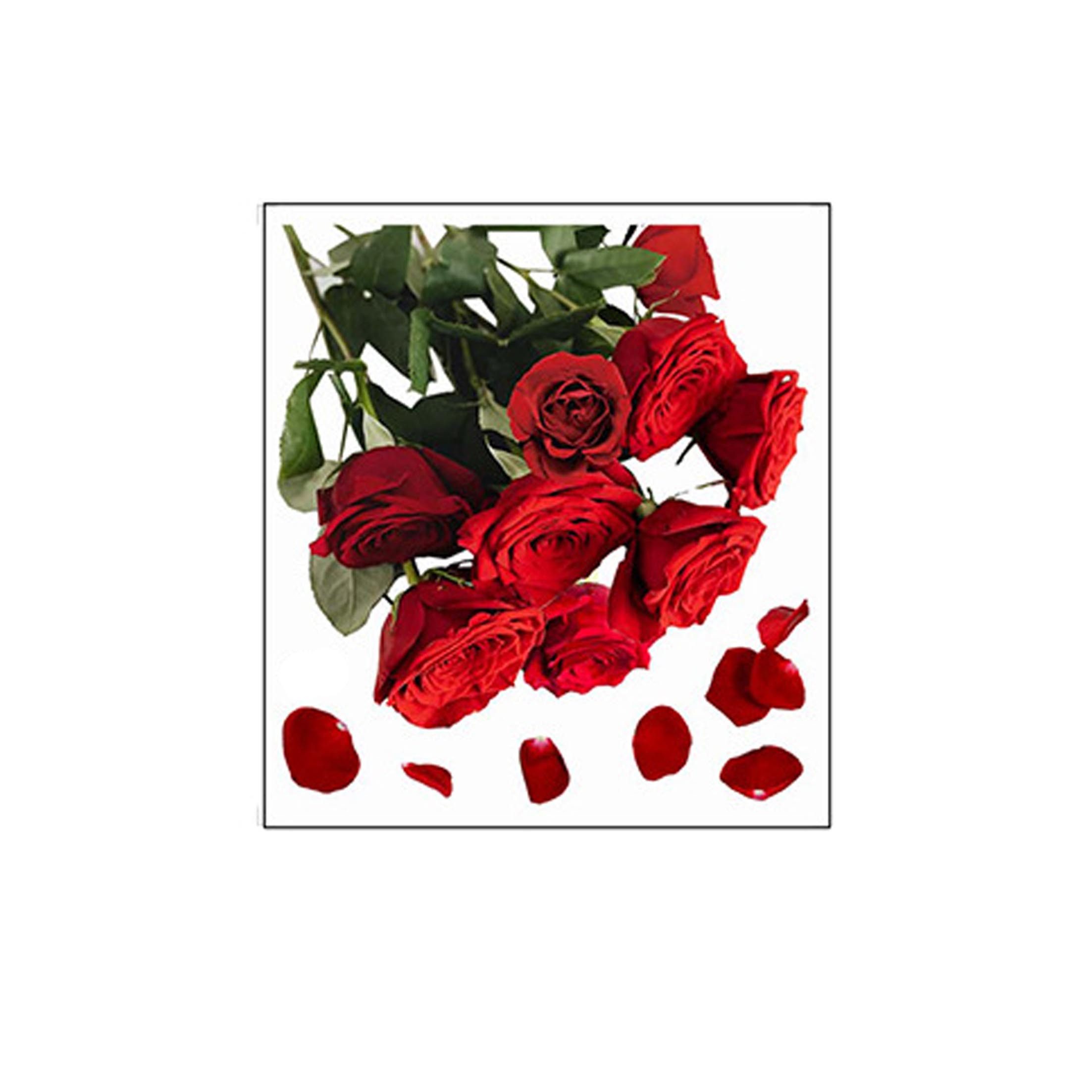 KINSI Wandtattoo Wandtattoo WC Deckel Aufkleber Rosen, 2 Stück, Romantische WC Deko (2 St), 29.5*32cm, Selbstklebend, einfache und schnelle Anbringung
