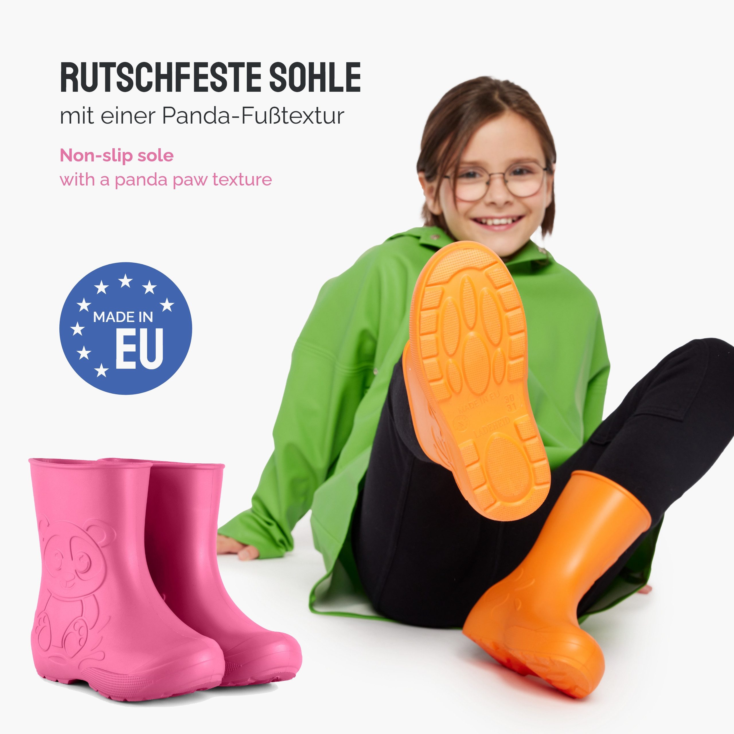 Ladeheid EVA Kinder Regenschuhe LA-CA-10 Gummistiefel – Bild 5 von 5