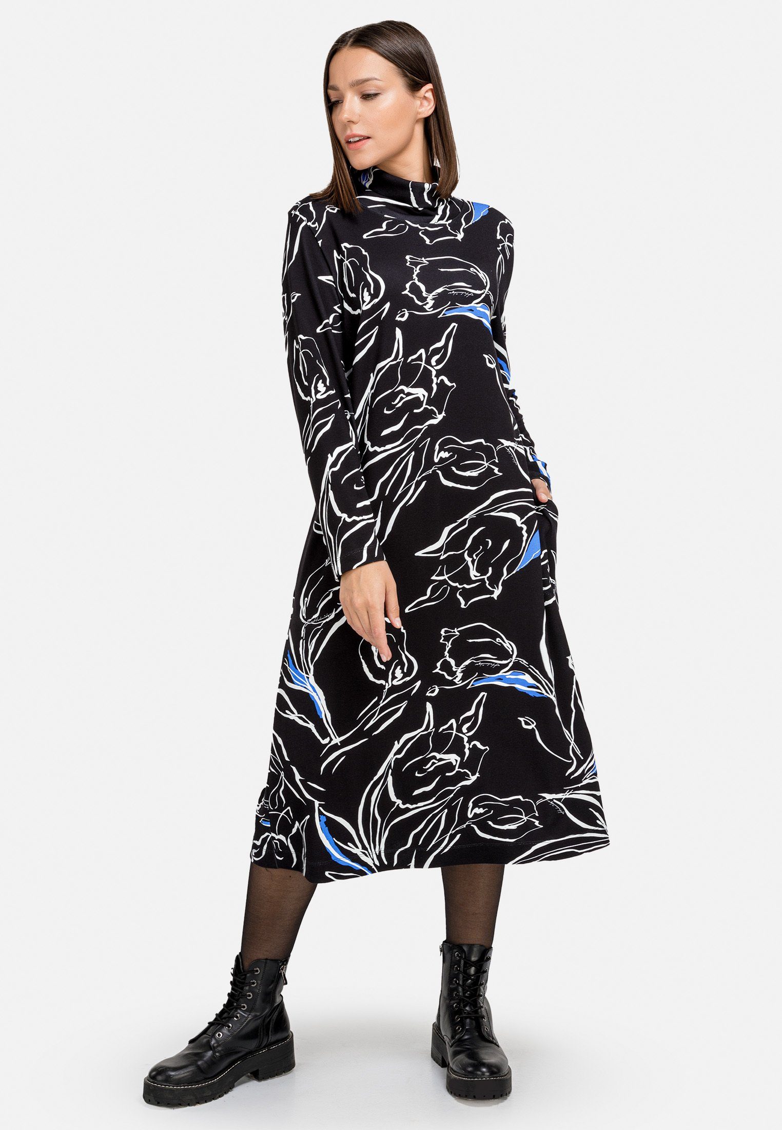HELMIDGE A-Linien-Kleid »Dress« ., Stehkragen online kaufen | OTTO