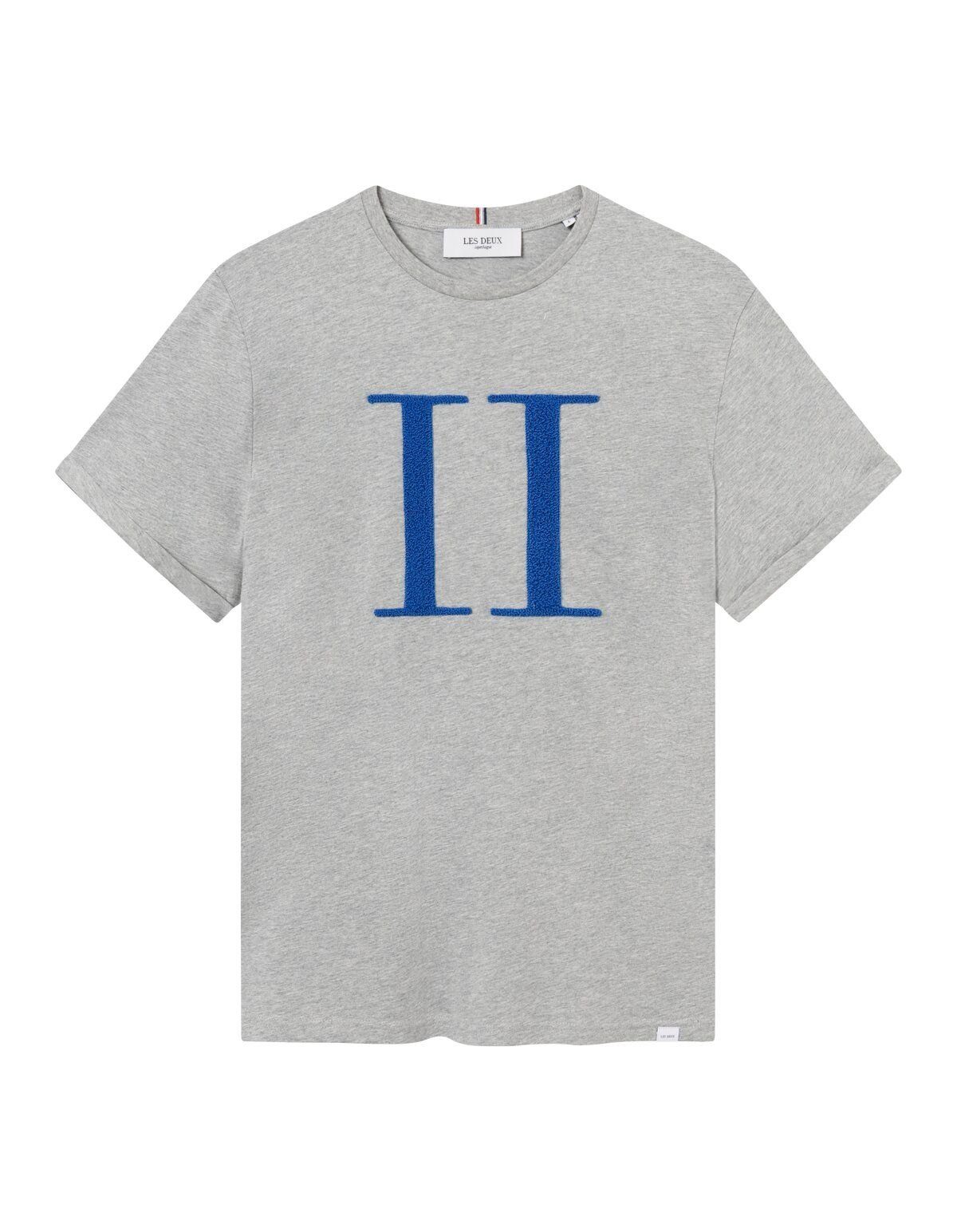Les Deux T-Shirt 310471-Light Grey Melange-Palace Blue - Main