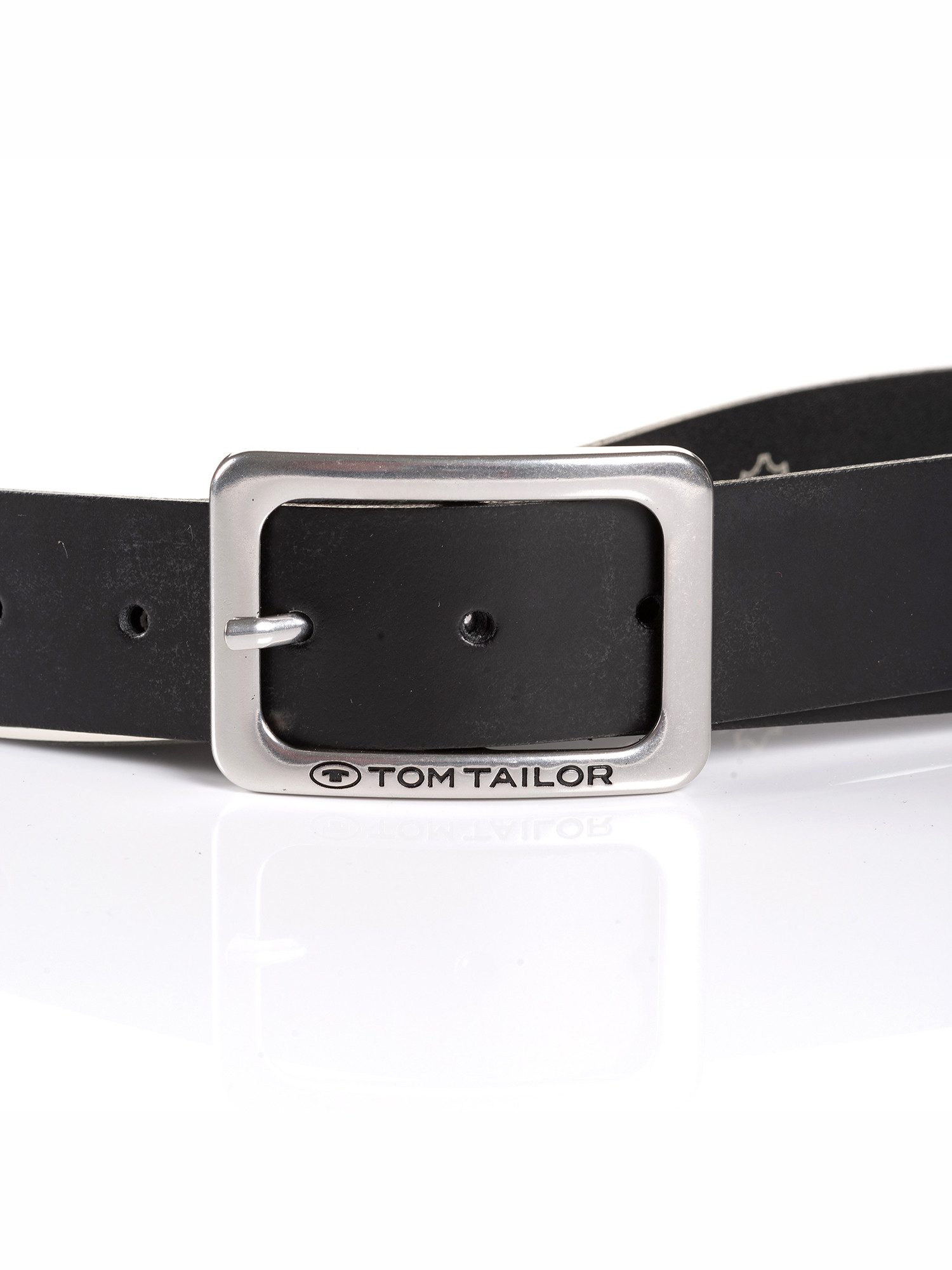 TOM TAILOR Ledergürtel TTEVE 4 cm breiter Damen Ledergürtel, kalssiches Must-Have