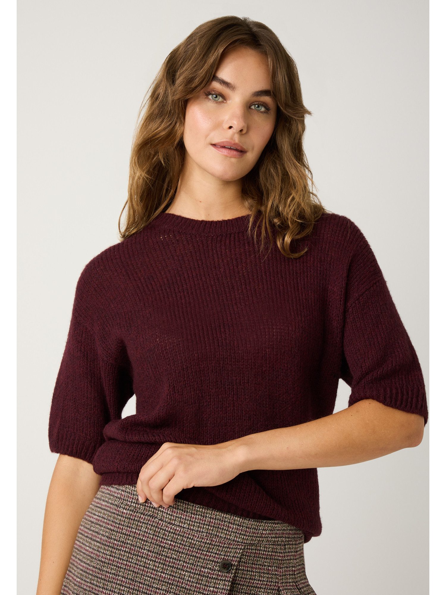 MORE&MORE Rundhalspullover oversized, leichter Strick günstig online kaufen