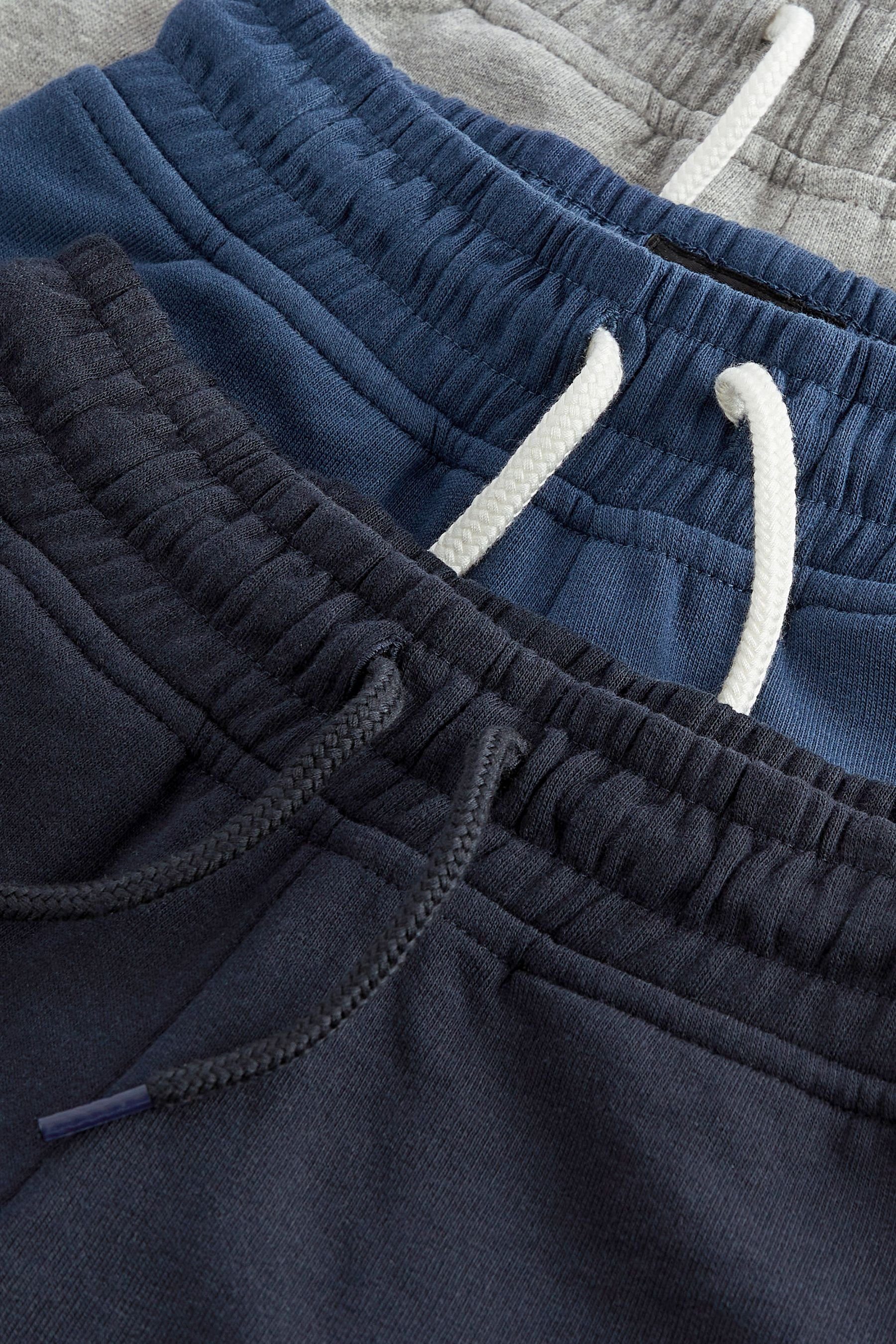 Next (3-tlg) Jersey-Shorts, Navy/Grey/Blue Sweatshorts 3er-Pack Basic