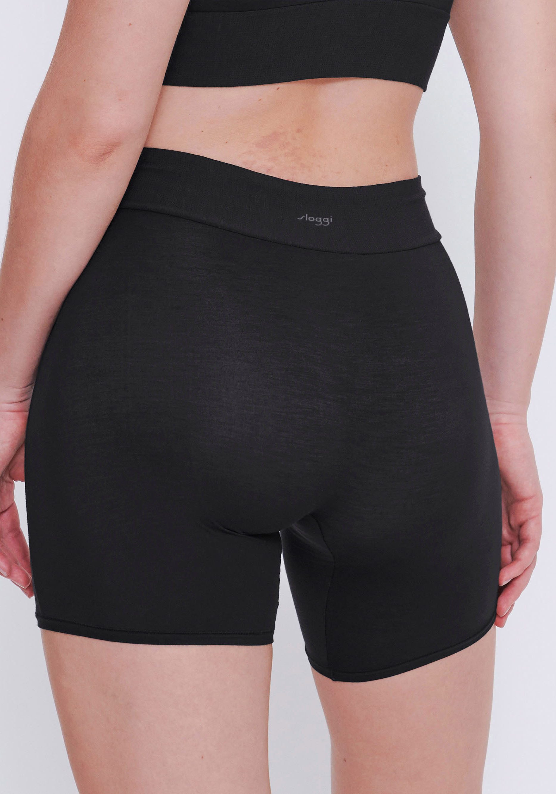 sloggi Lange Unterhose GO Allround One Size, bequemer Piqué-Strick-Bund, weich und atmungsaktiv