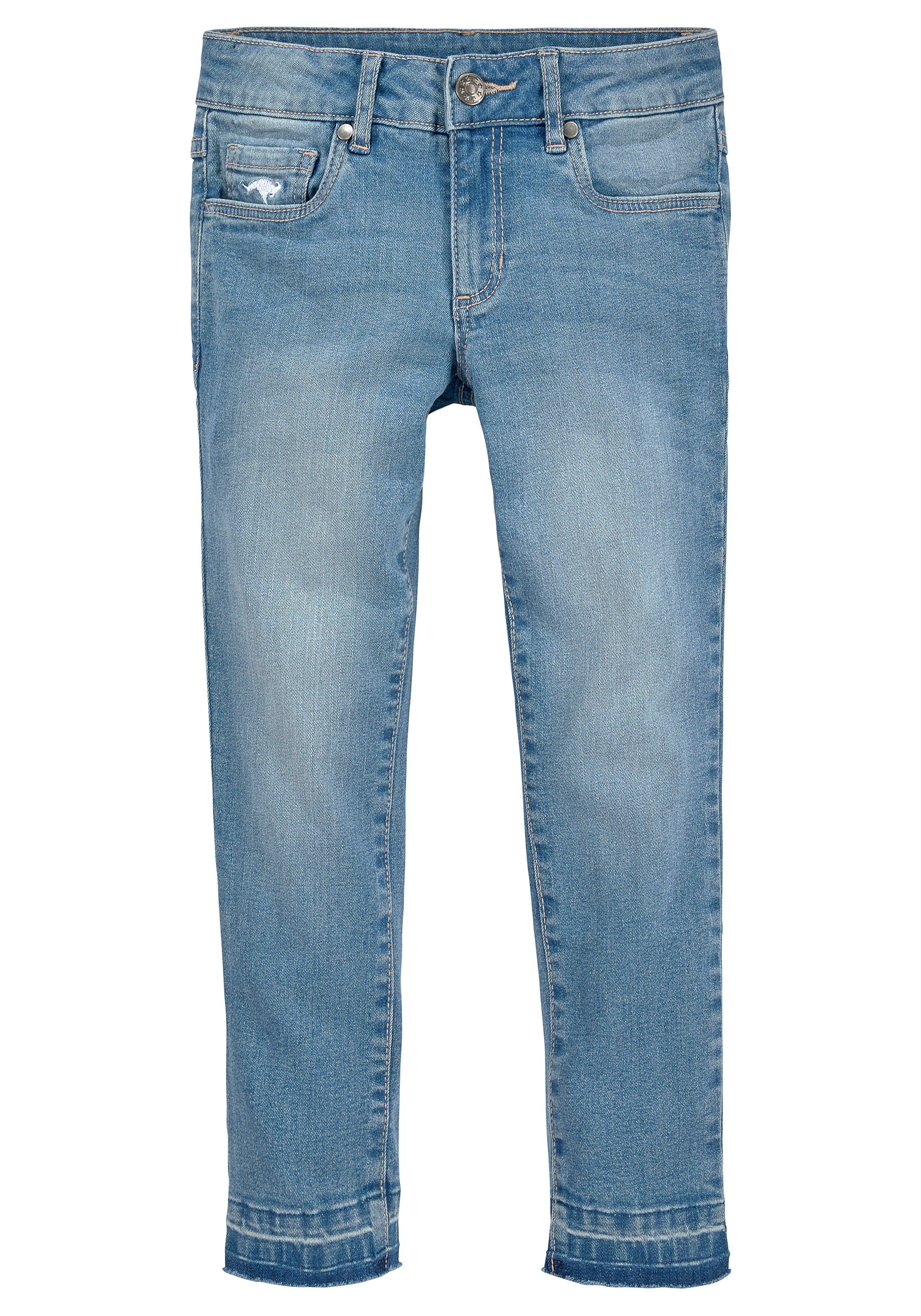 KangaROOS 7/8-Jeans, im Bund kleiner verstellbar Stickerei und