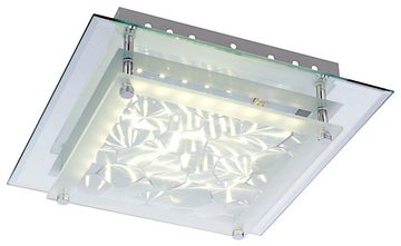 etc-shop LED Deckenleuchte, LED-Leuchtmittel fest verbaut, Neutralweiß, Deckenleuchte Kristallleuchte Deckenlampe Glaslampe