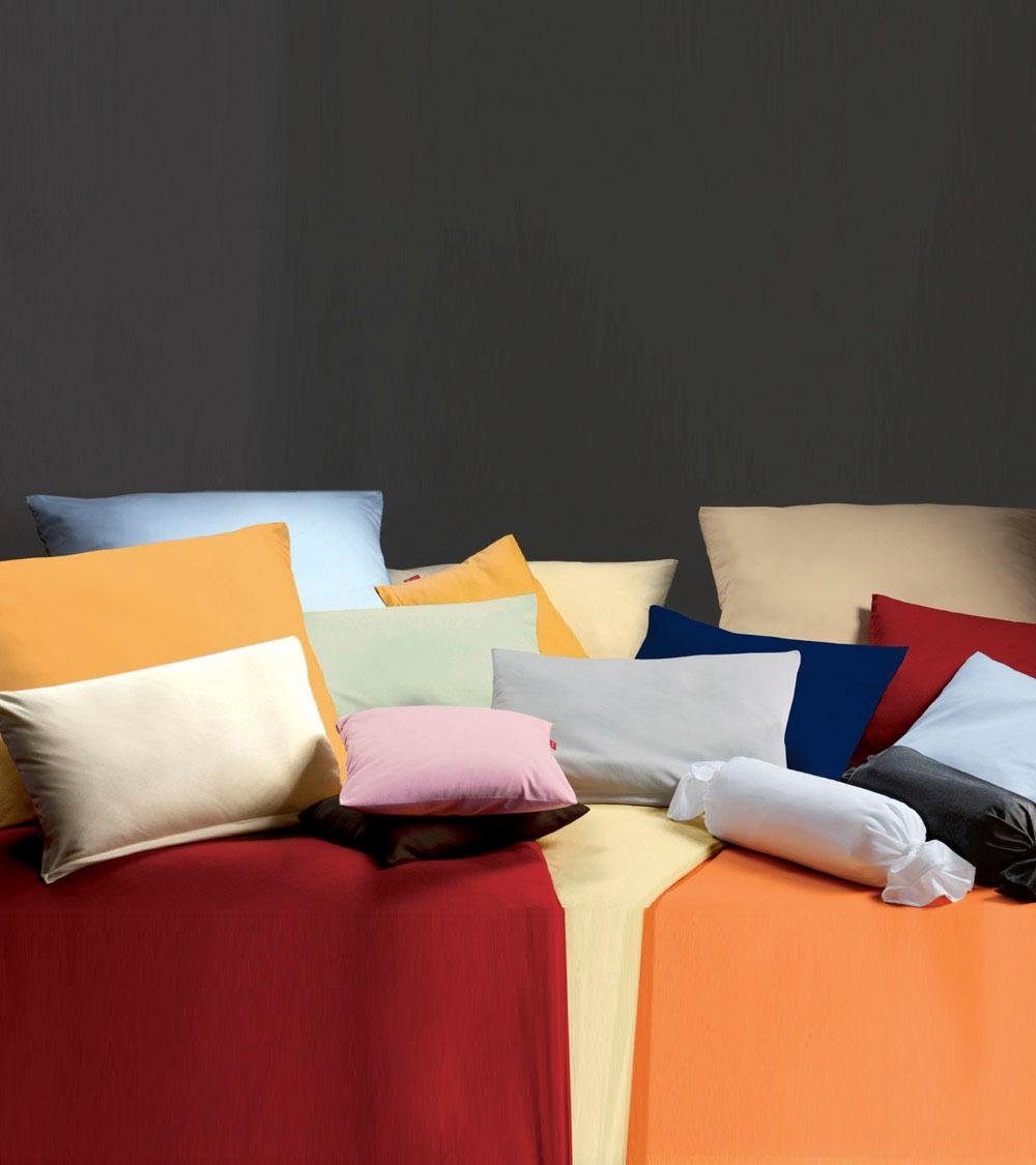 fleuresse Kissenbezüge Colours, (2 Stück), edler, bügelfreier Interlock-Jersey aus 100% Baumwolle