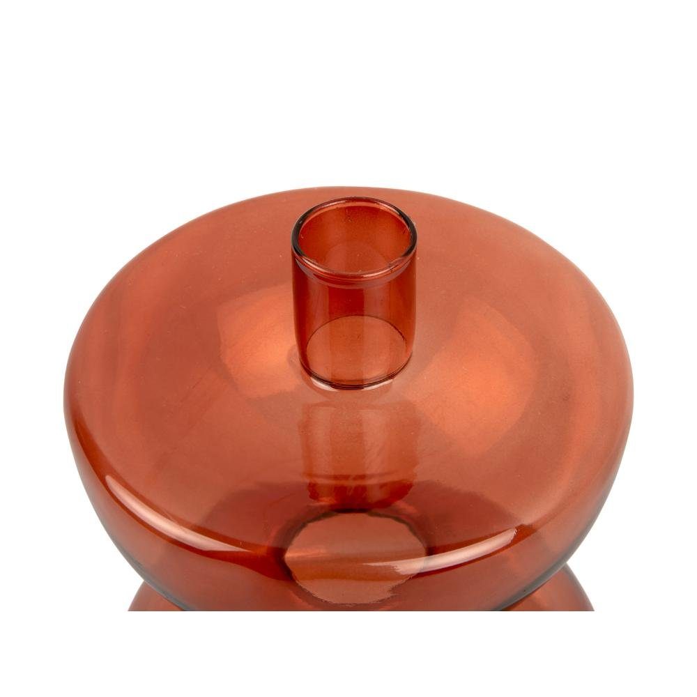 Glass Diabolo Kerzenhalter Burned Time (Groß) Orange Present Kerzenhalter