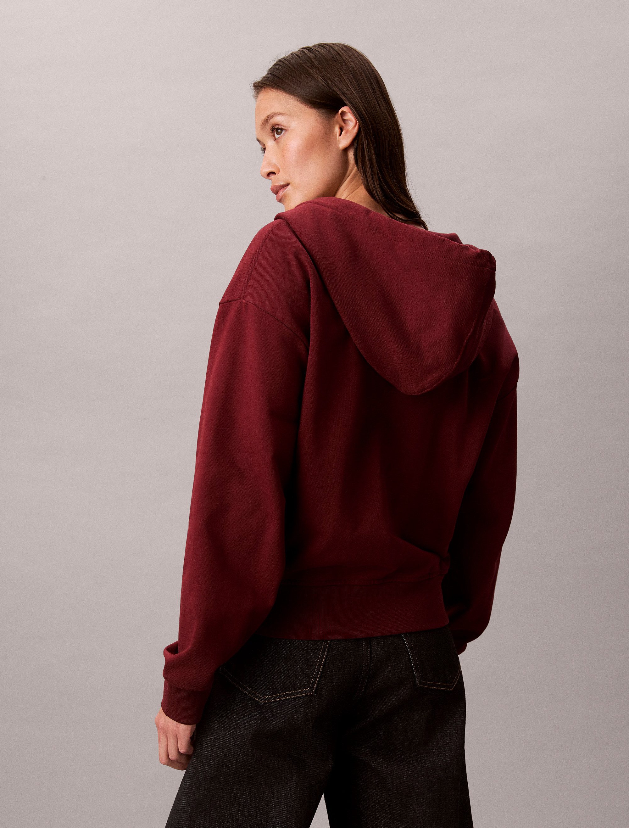 Calvin Klein Jeans Sweatjacke Mit Rundhalsausschnitt