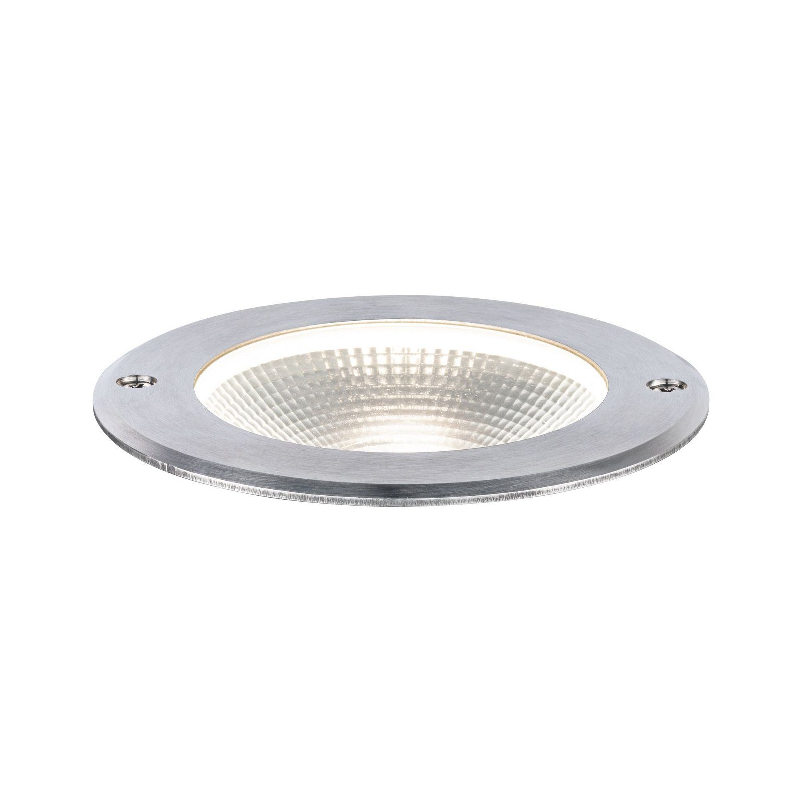Paulmann LED Einbauleuchte Floor IP67 120mm 3000K 6W 580lm 230V Edelstahl, Aluminium, LED fest integriert, Warmweiß, Bodeneinbauleuchte
