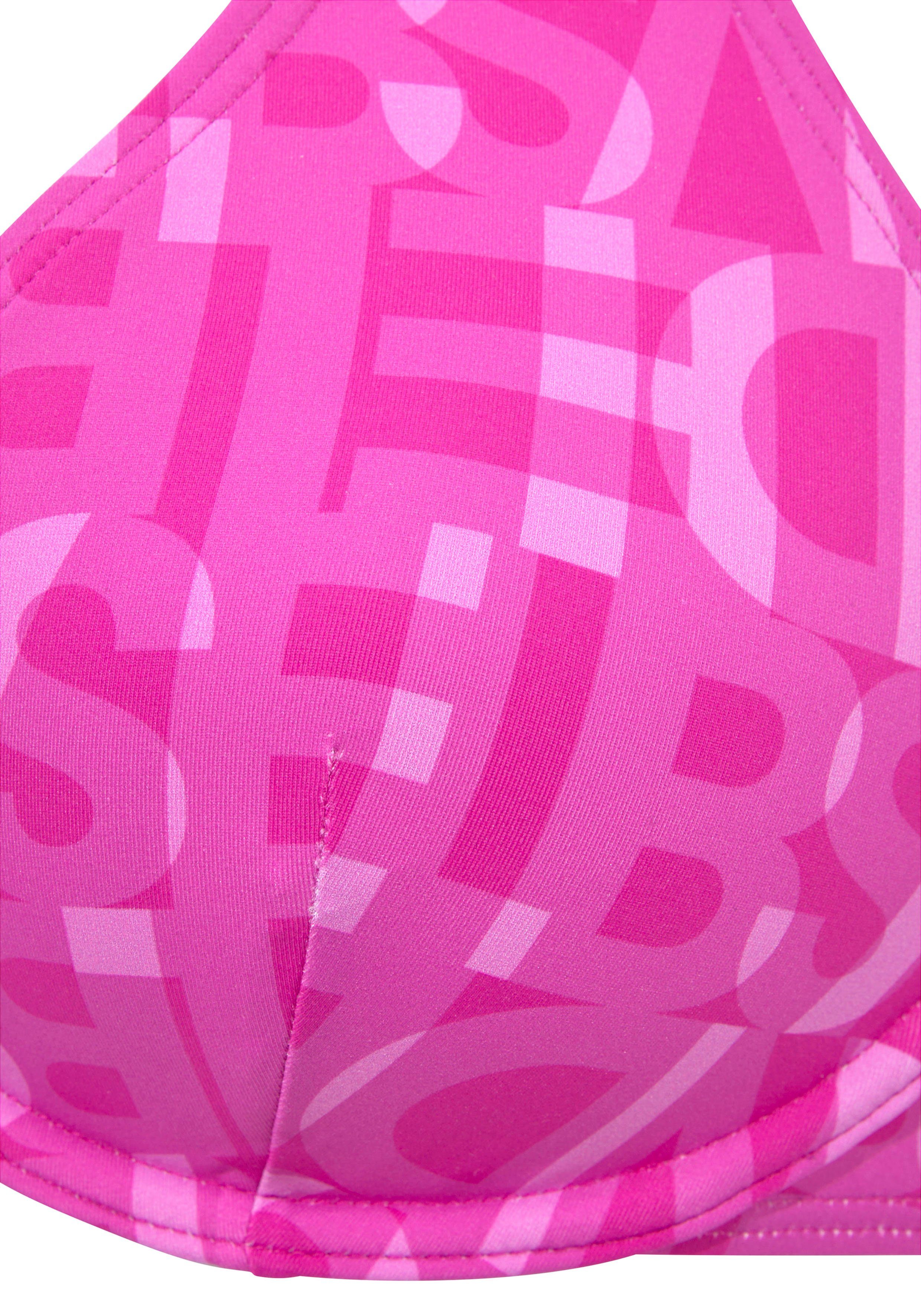 Elbsand Bügel-Bikini-Top Letra, mit tollem Wording