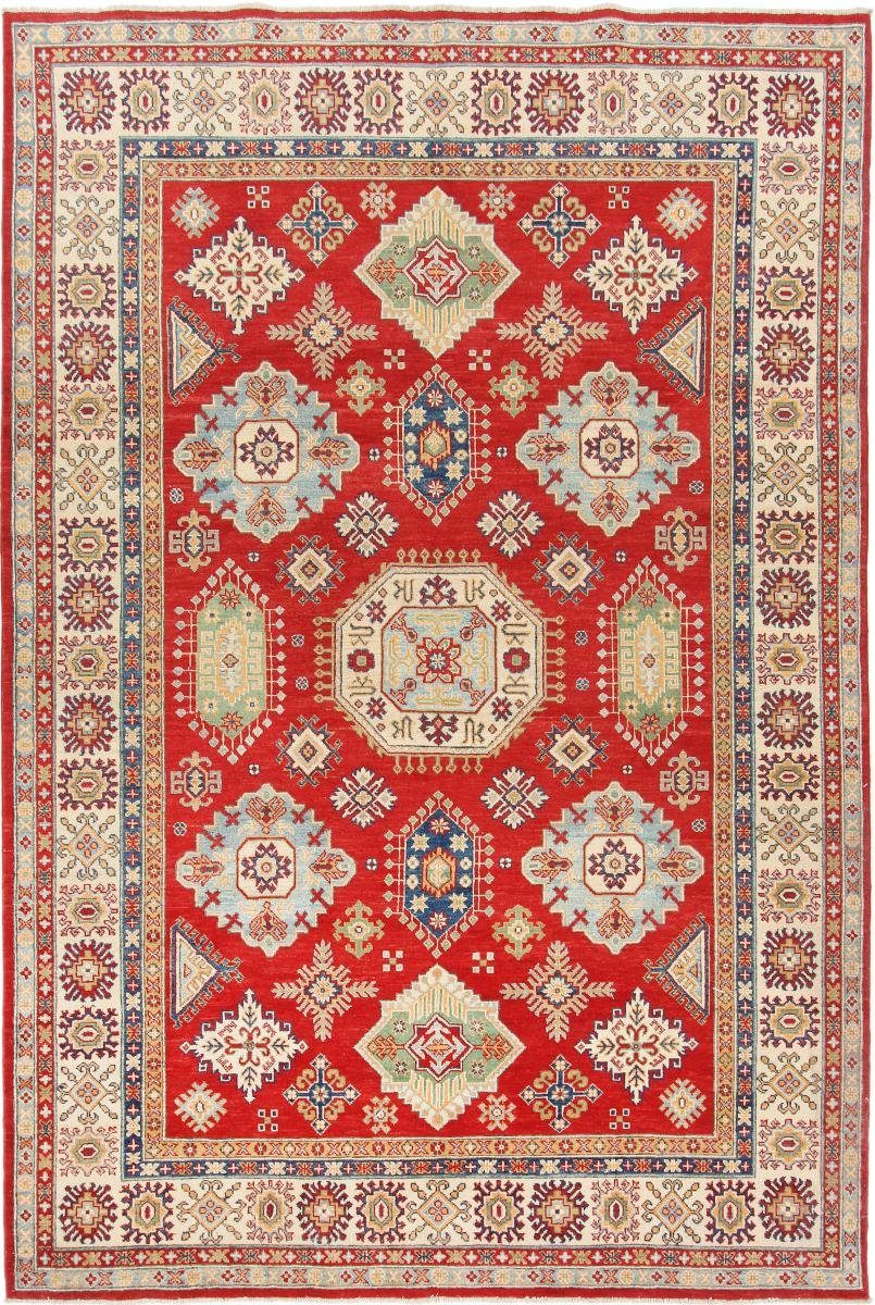 Orientteppich Kazak 199x297 Handgeknüpfter Orientteppich, Nain Trading, rechteckig, Höhe: 5 mm