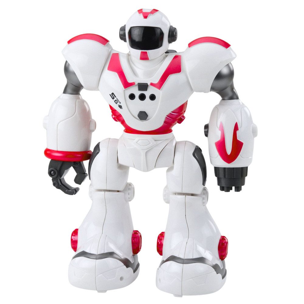 LEAN TOYS Lernroboter Spielroboter Tanzroboter Roboterfreund (Spar-Set, 1-tlg), 16 Funktionen, Fernbedienung, Licht- & Soundeffekte
