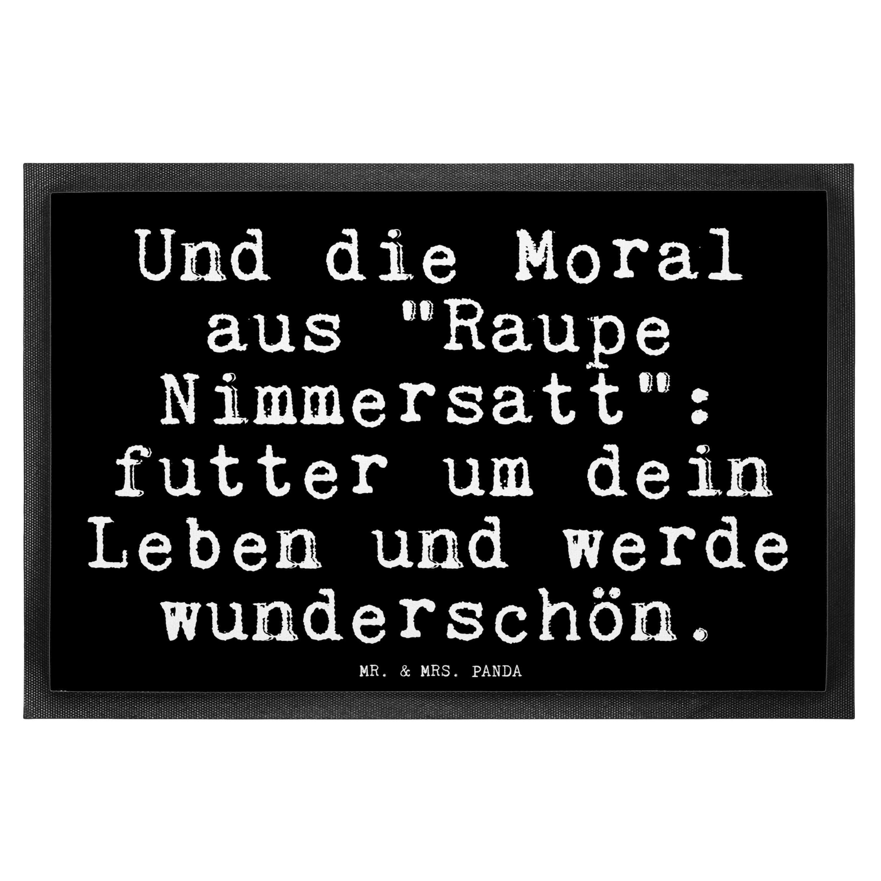 Fußmatte »Und die Moral aus... Schwarz Geschenk, Spruch, Vorleger
