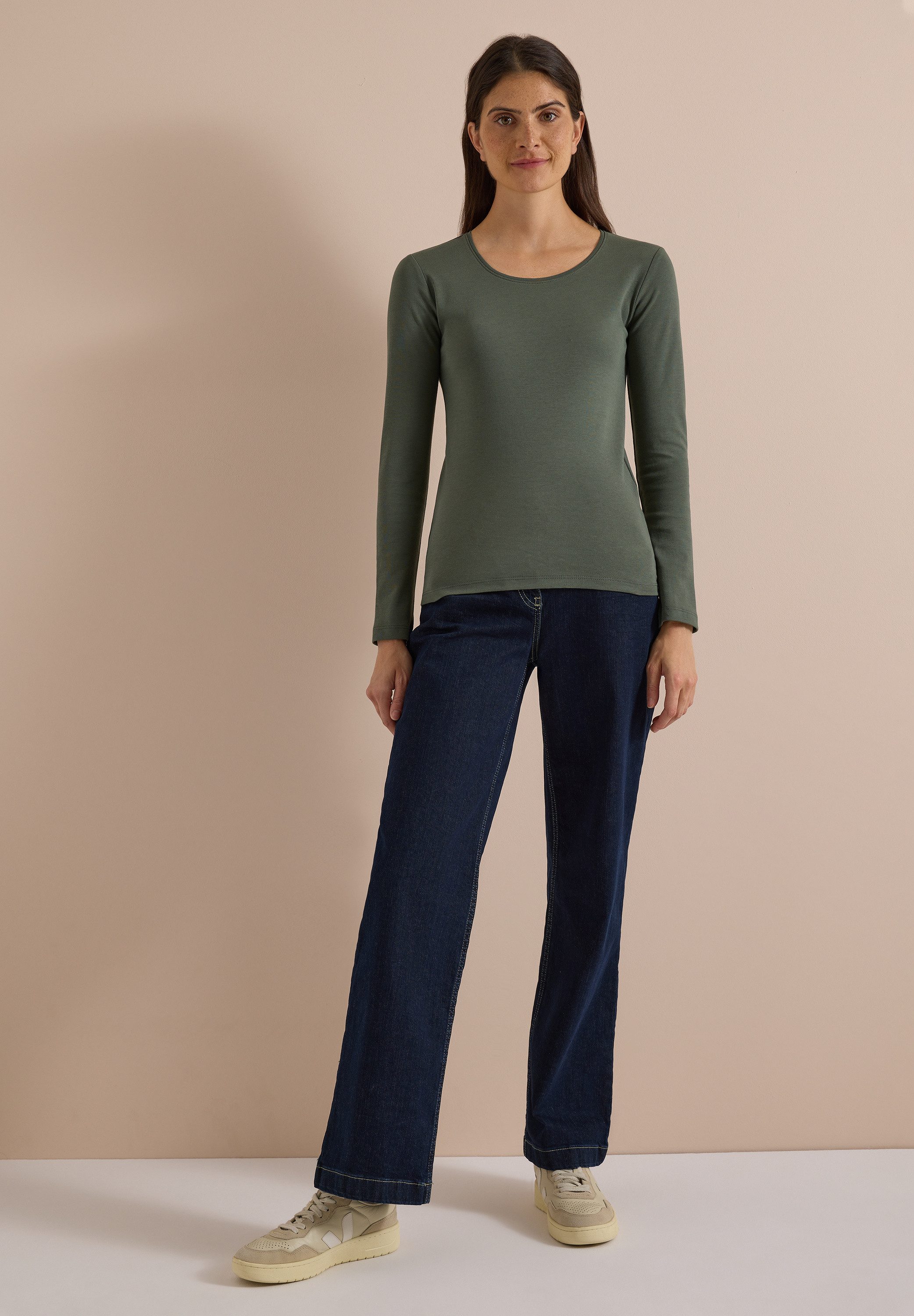 CECIL Langarmshirt aus reiner Baumwolle – Bild 3 von 5