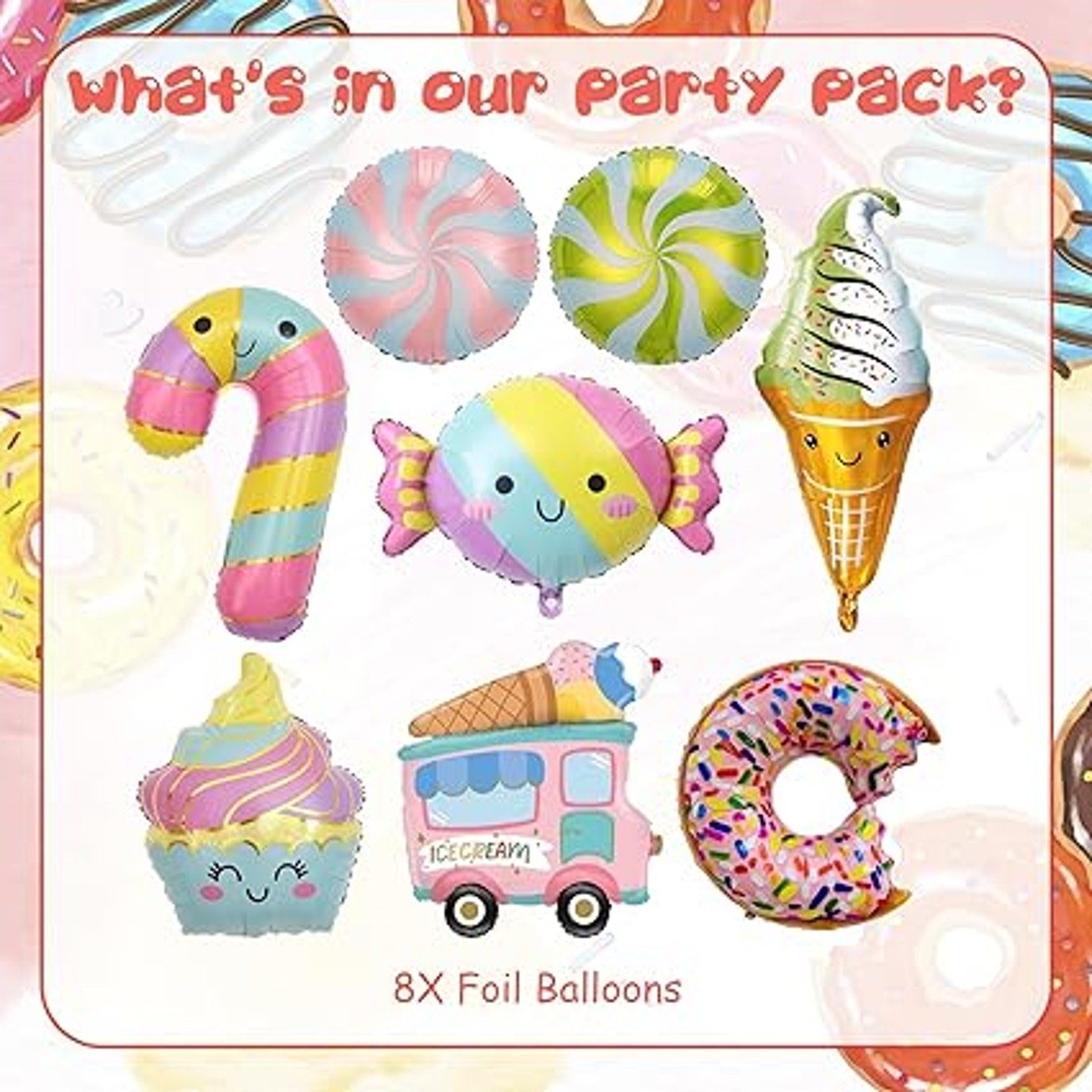 Aufblasbares Partyzubehör Riesige aufblasbare Figuren Candy Candybar Geburtstag Donut Party