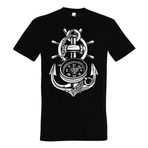 Youth Designz T-Shirt Anker Kompass Herren Shirt mit trendigem Frontprint