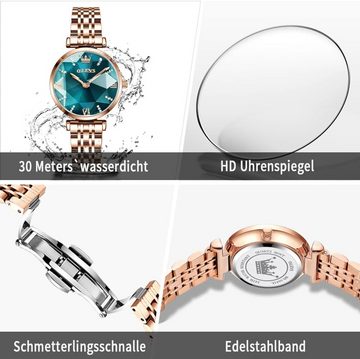 OLEVS Japanische Quarzwerke Watch, mit Exquisite Eleganz Design, Präzision und zeitlose Schönheit vereint