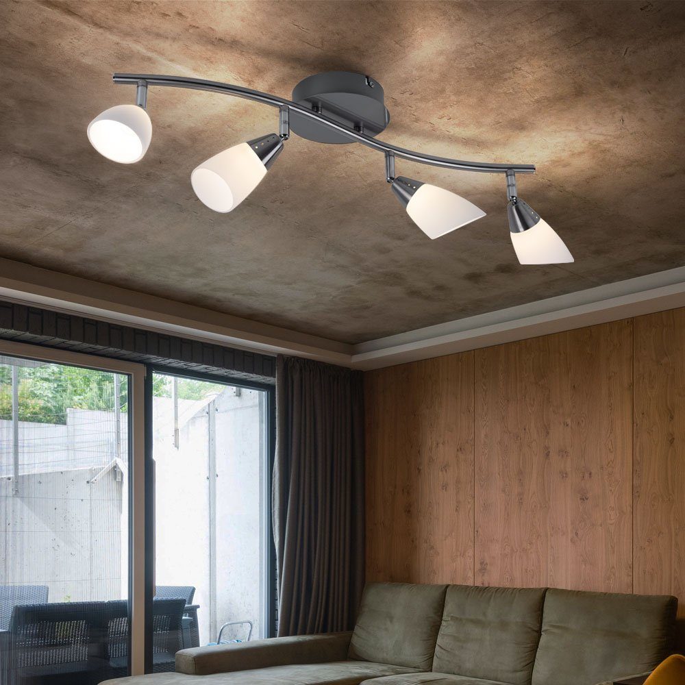 verbaut, Spotleiste LED-Leuchtmittel Deckenlampe, LED LED fest Wohnzimmerleuchte Warmweiß, mit Deckenleuchte Deckenleuchte, etc-shop