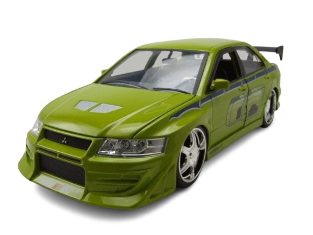 Modellauto Mitsubishi Lancer Evolution VII 2002 grün Brian Fast & Furious