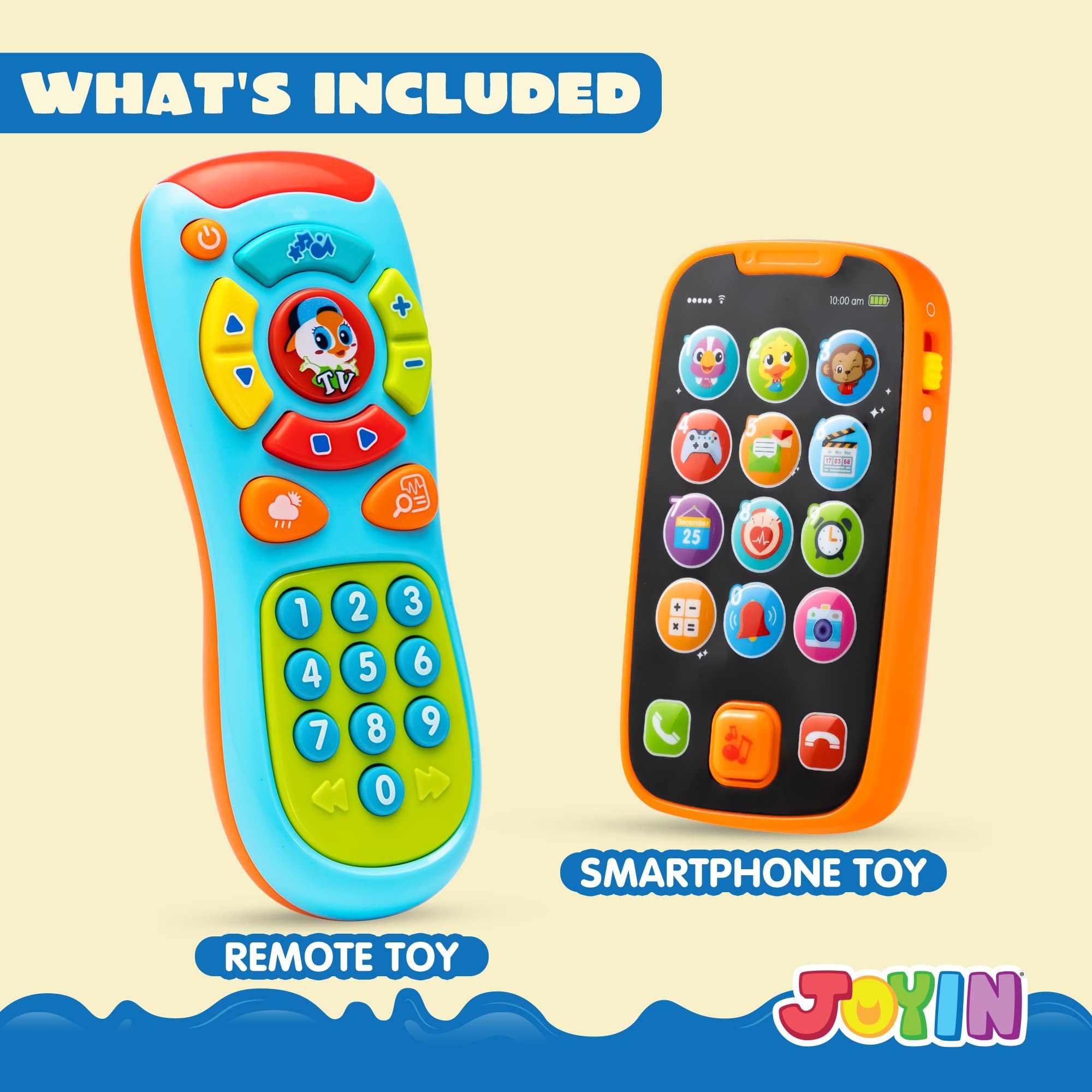 JOYIN Spiel-Smartphone JOYIN Musikalische Spielzeuge, Baby Spielzeug Handy, 2 pc