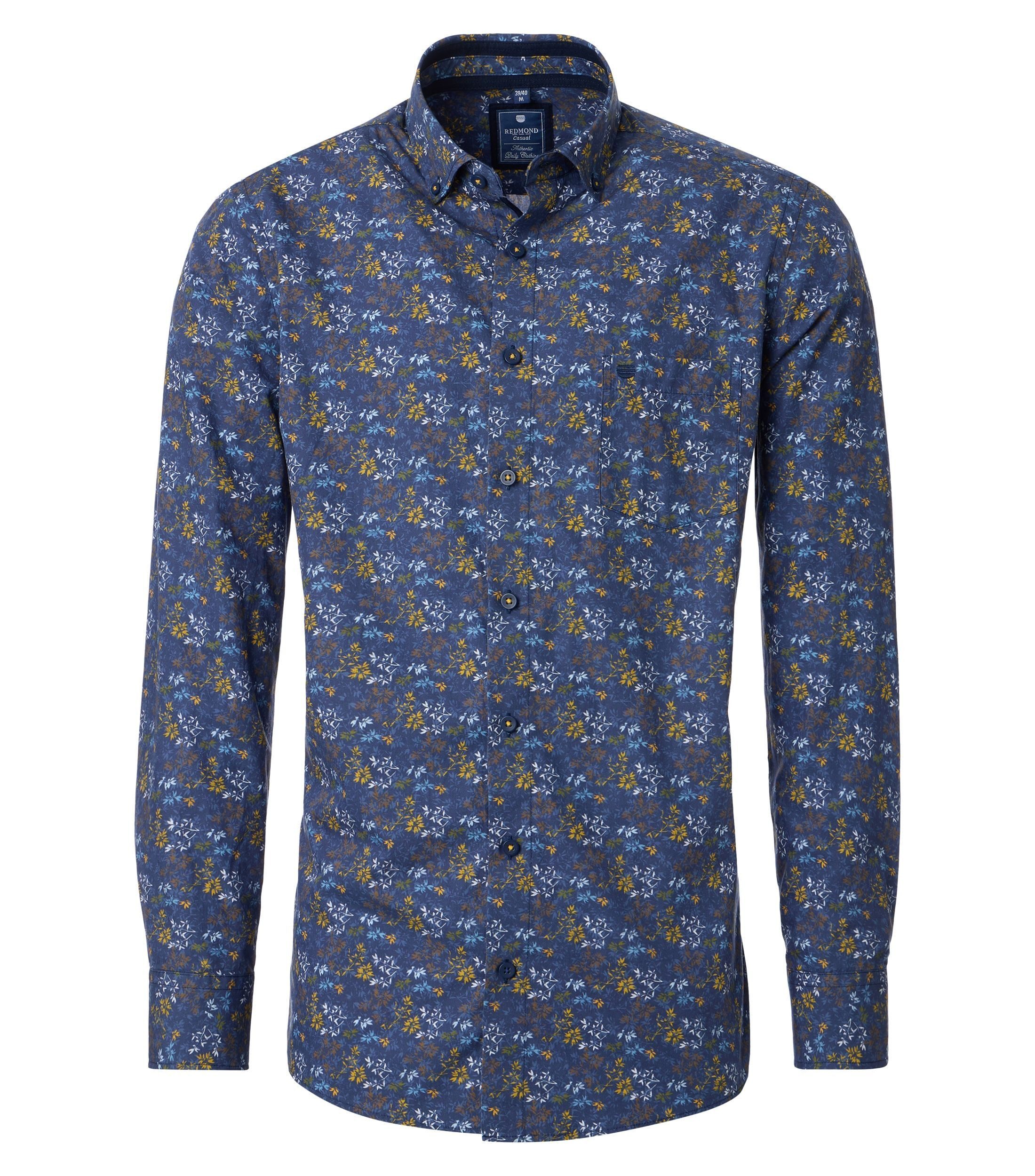 Redmond Langarmhemd Druck Modern Fit günstig online kaufen