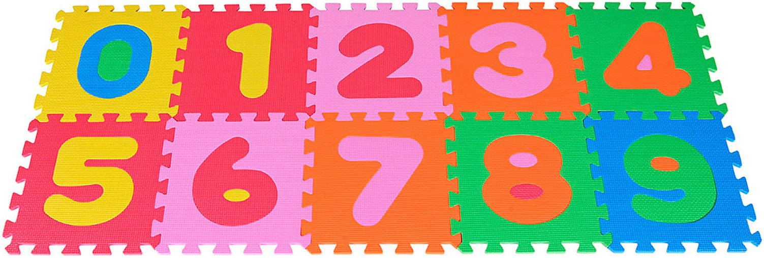 Knorrtoys® Puzzle Zahlen, 10 Puzzleteile, Puzzlematte, Bodenpuzzle günstig online kaufen
