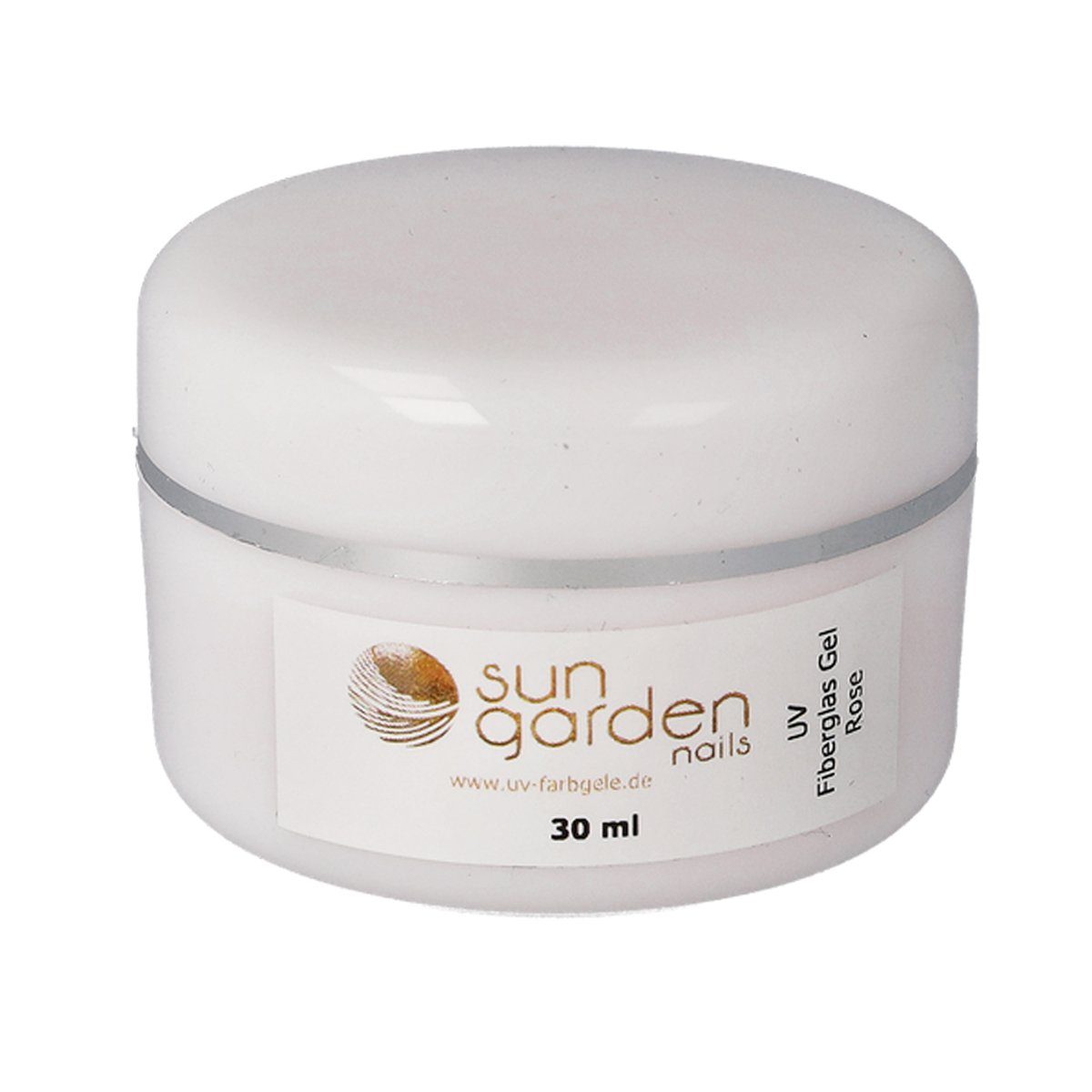 Sun Garden Nails UV-Gel 30 ml UV Fiberglas Gel Rosé Klar + Pinselset + Primer