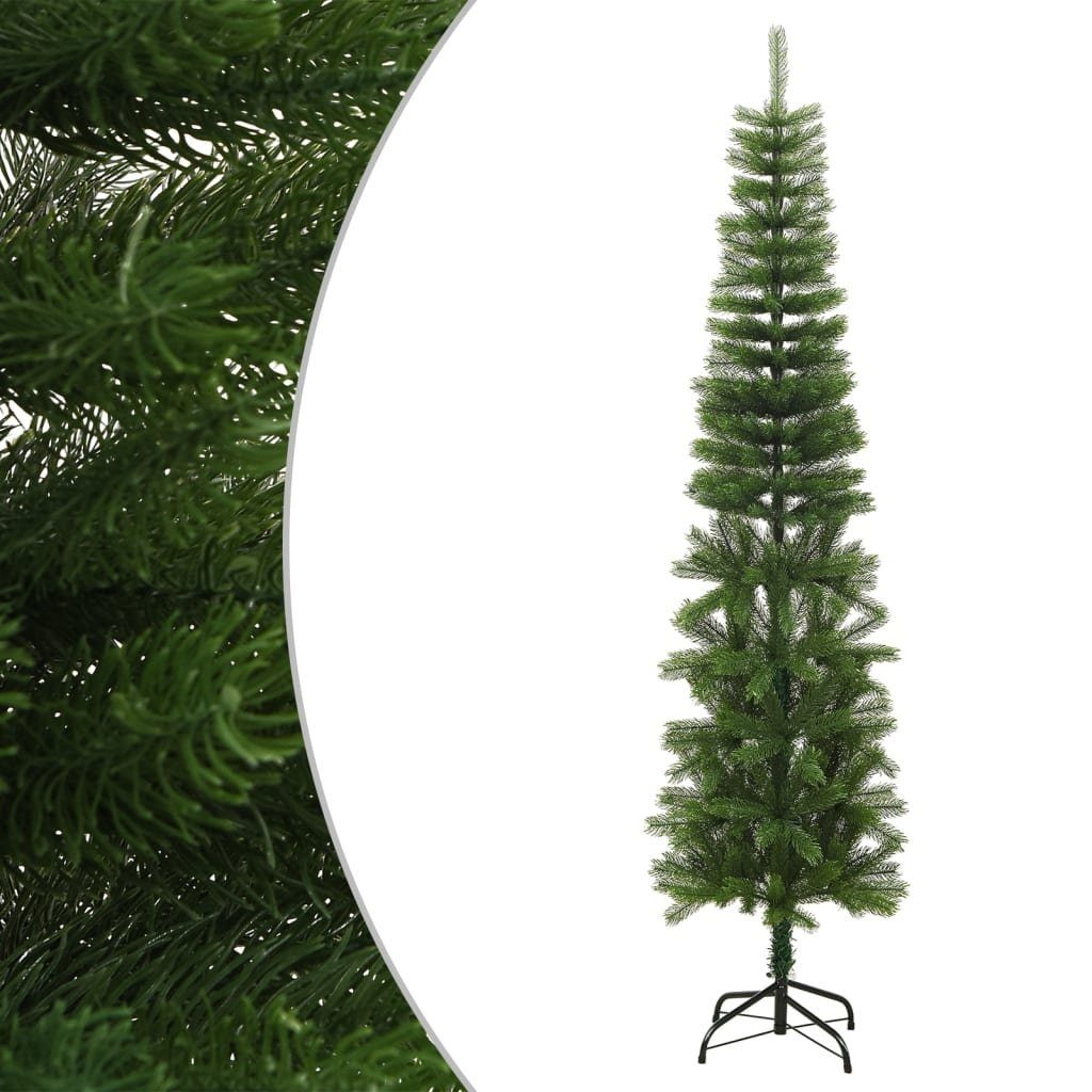 furnicato Künstlicher Weihnachtsbaum mit Ständer Schlank 240 cm PE