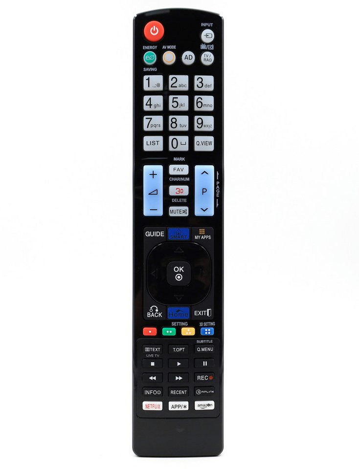 Alltro Ersatz TV Fernbedienung für Allen LG TV Fernseher Fernbedienung (Mit Netflix-, Amazon-Tasten)