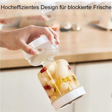 Henreal Einmachglas Trocken- und Nasstrenn-Kimchi-Glas für den Haushalt