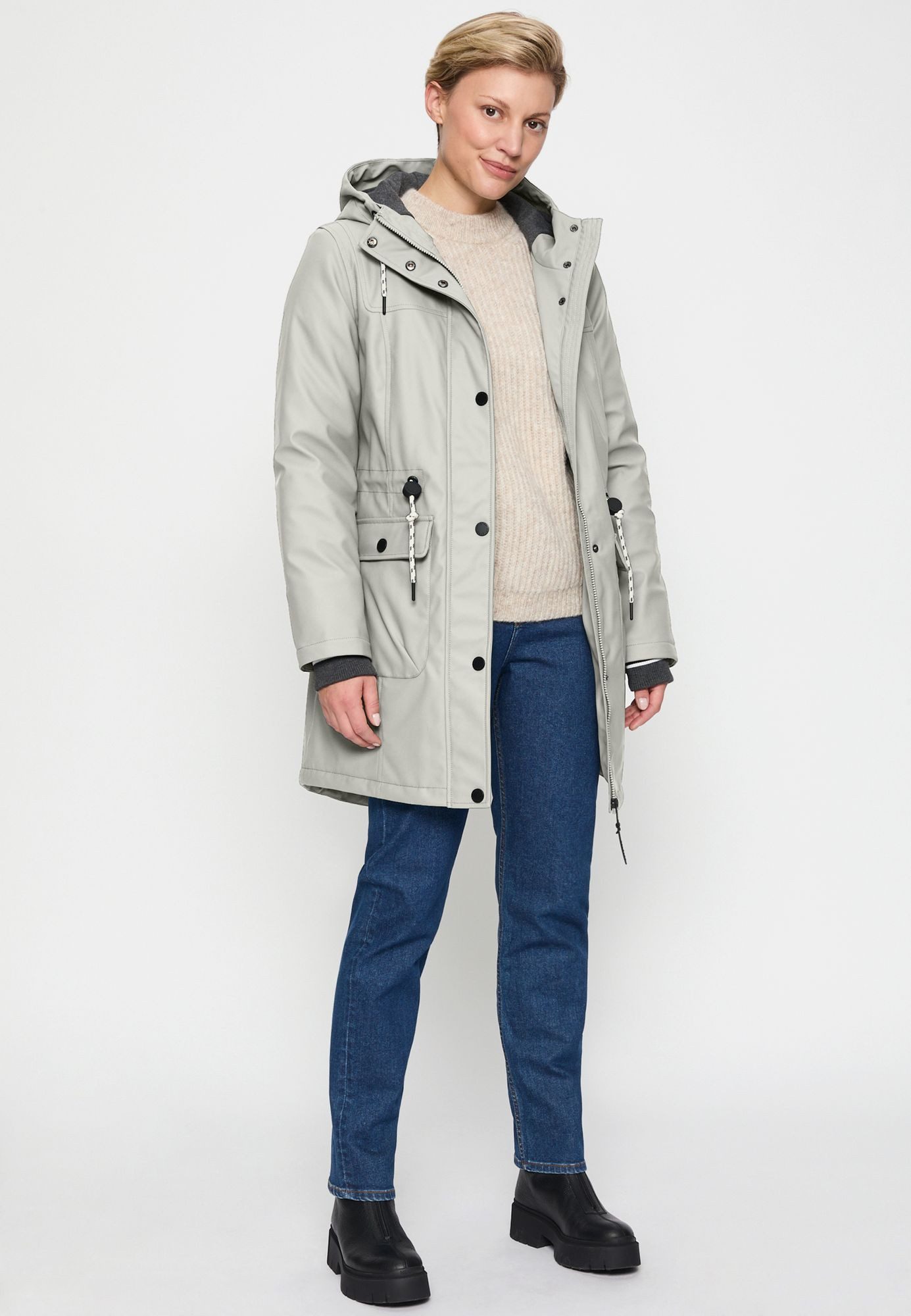 COVERED Regenjacke Paula2 L60355CO2 Sweatkapuze, Windschutz, günstig online kaufen