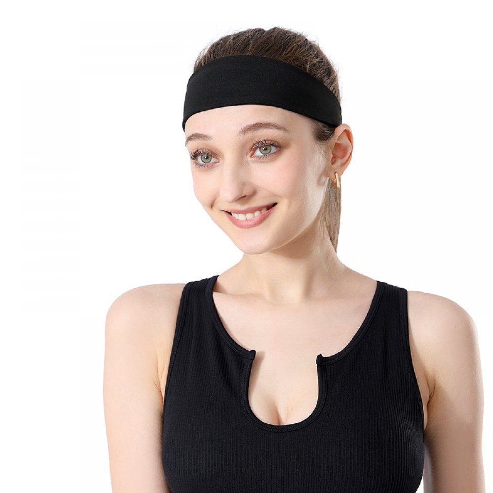 Yoga-Übungs-Stirnbänder, dehnbar, Haarband 5er-Pack für Damen, breit, Haargummis WaKuKa 5-tlg.