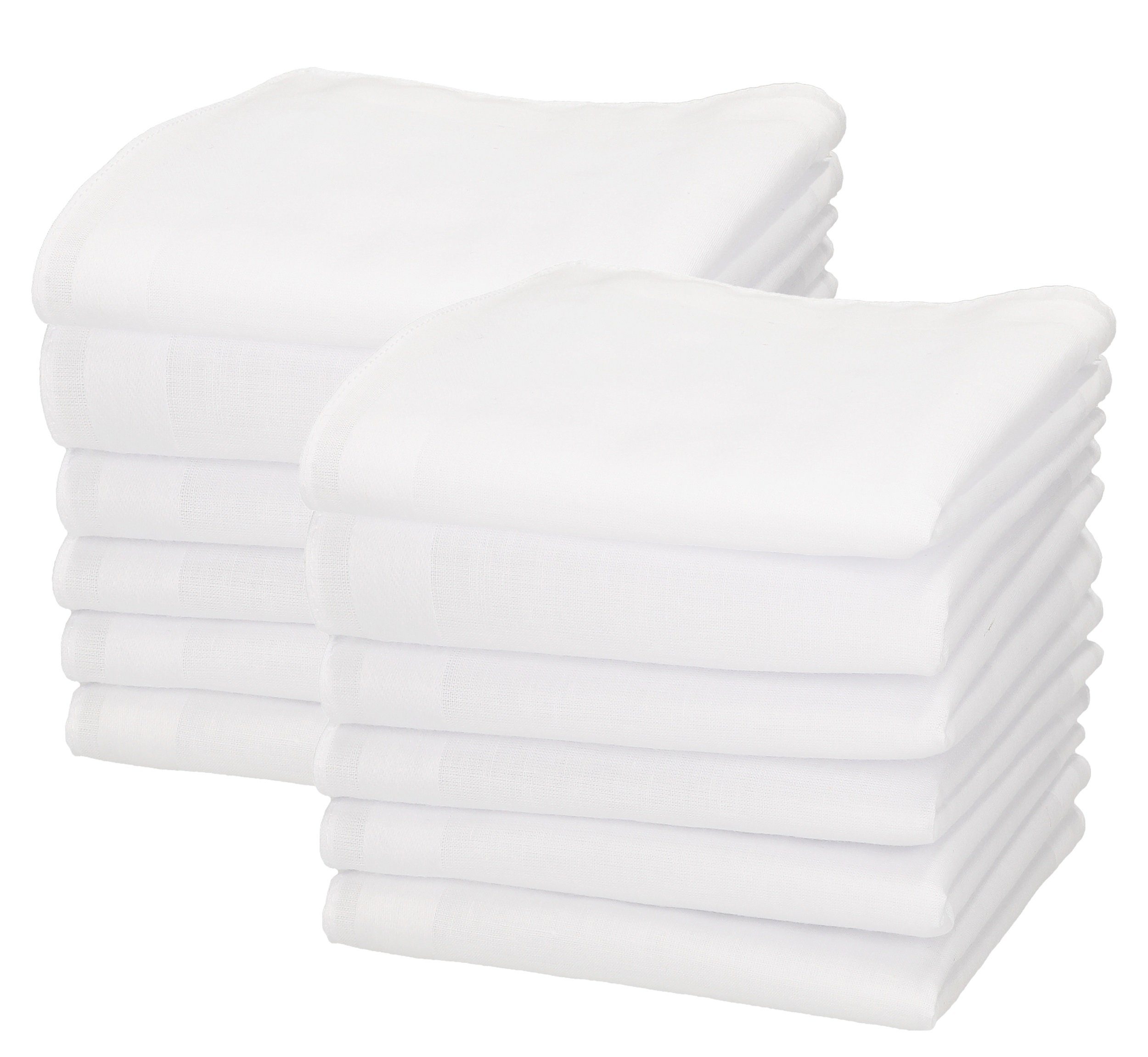 Betz Taschentuch 12 Stück Damen Stoff Taschentücher Set Größe 30x30 cm, (12-St), 100% Baumwolle