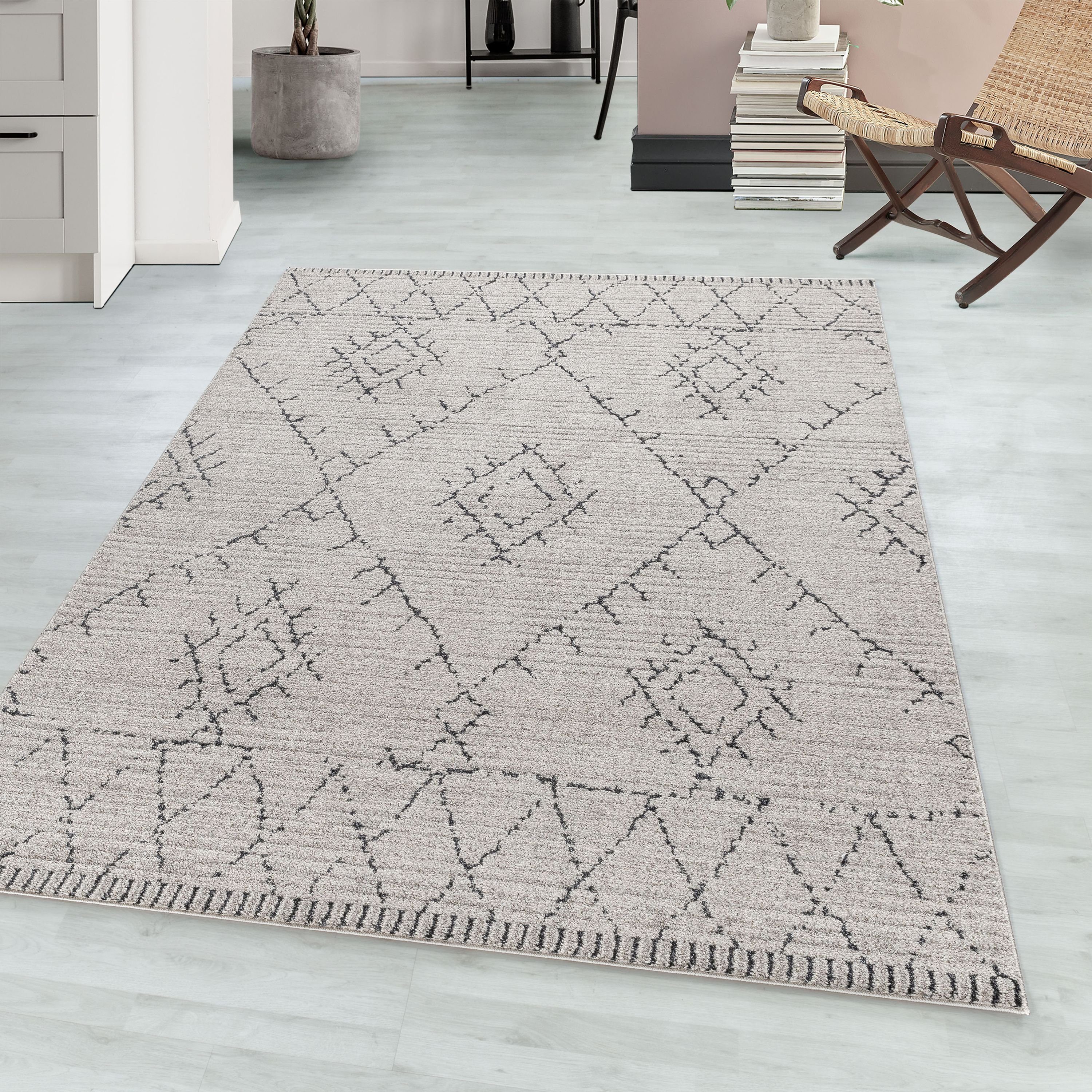 Läufer, Berber-Design, Teppich Teppich Teppium, 15 mm, Wohnzimmer Höhe: