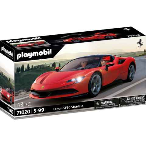 Playmobil® Konstruktions-Spielset Ferrari SF90 Stradale (71020), (43 St), mit Lichteffekten; Made in Germany