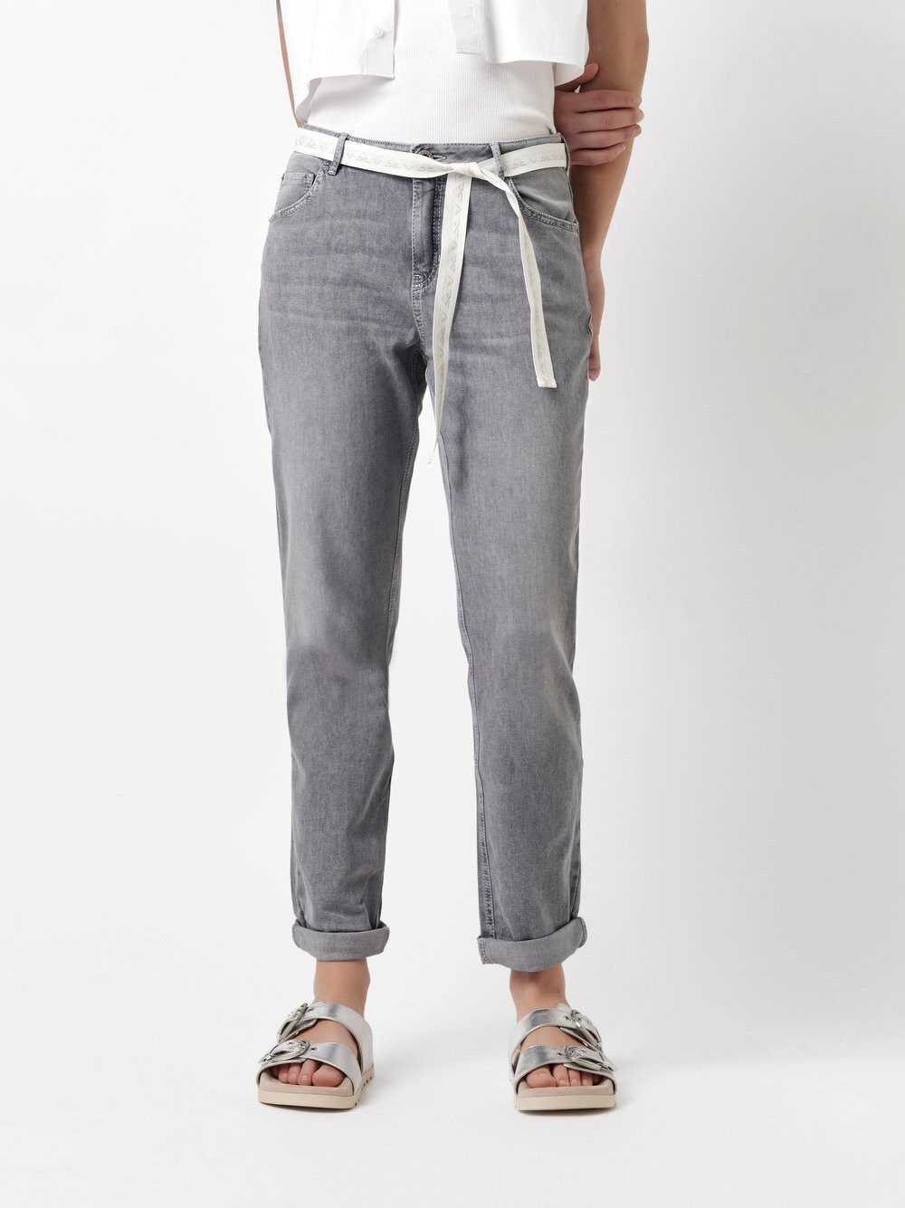 ROSNER 5-Pocket-Jeans Masha_097 mit Bindegürtel günstig online kaufen