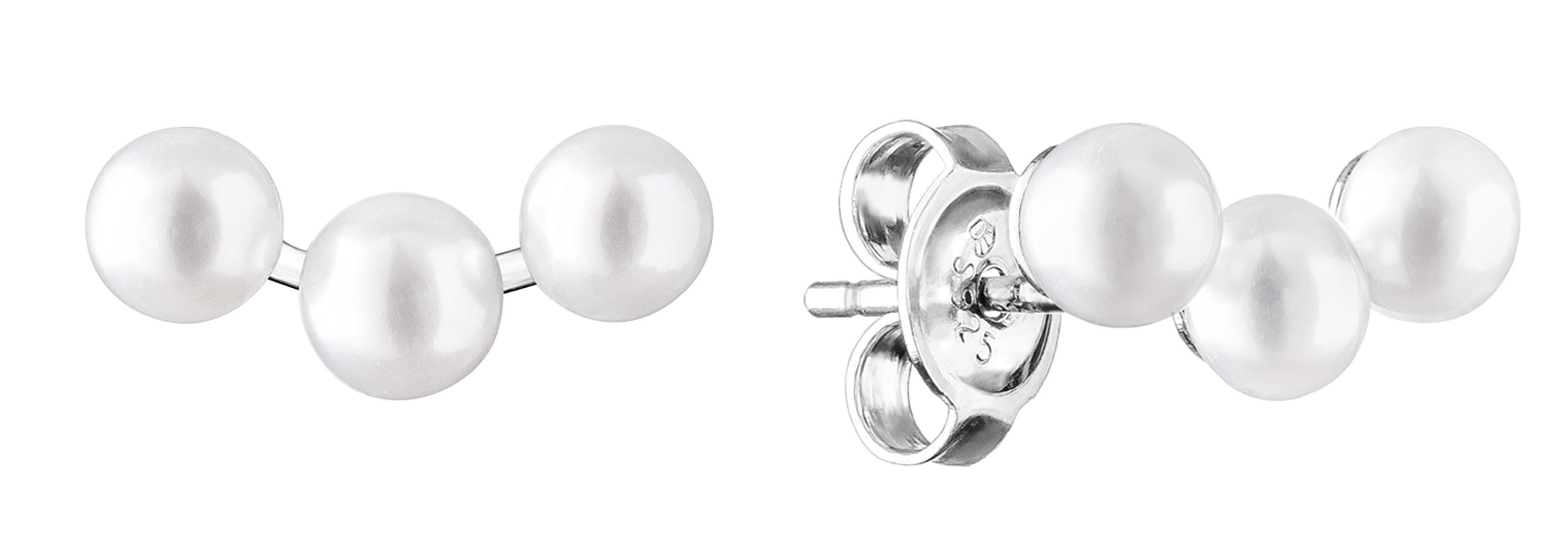 Gaura Pearls Paar Ohrstecker, 3 echte günstig online kaufen