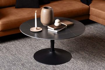 ebuy24 Couchtisch Malta Couchtisch Ø90cm Keramik schwarz.