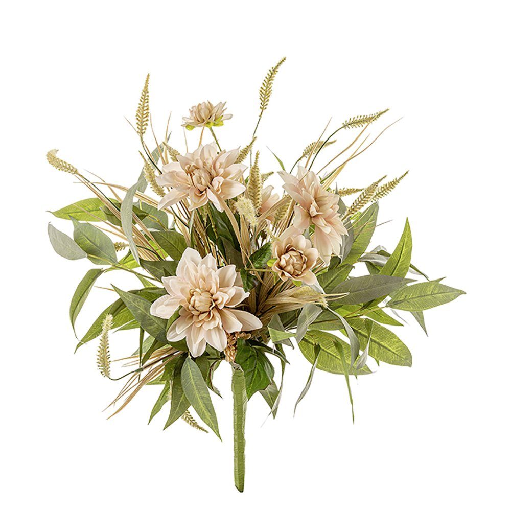 Kunstpflanze FINK Kunstblumenstrauß Esma - grün-rose-weiß - H. 50cm x B. 28cm x D. 30cm, Fink