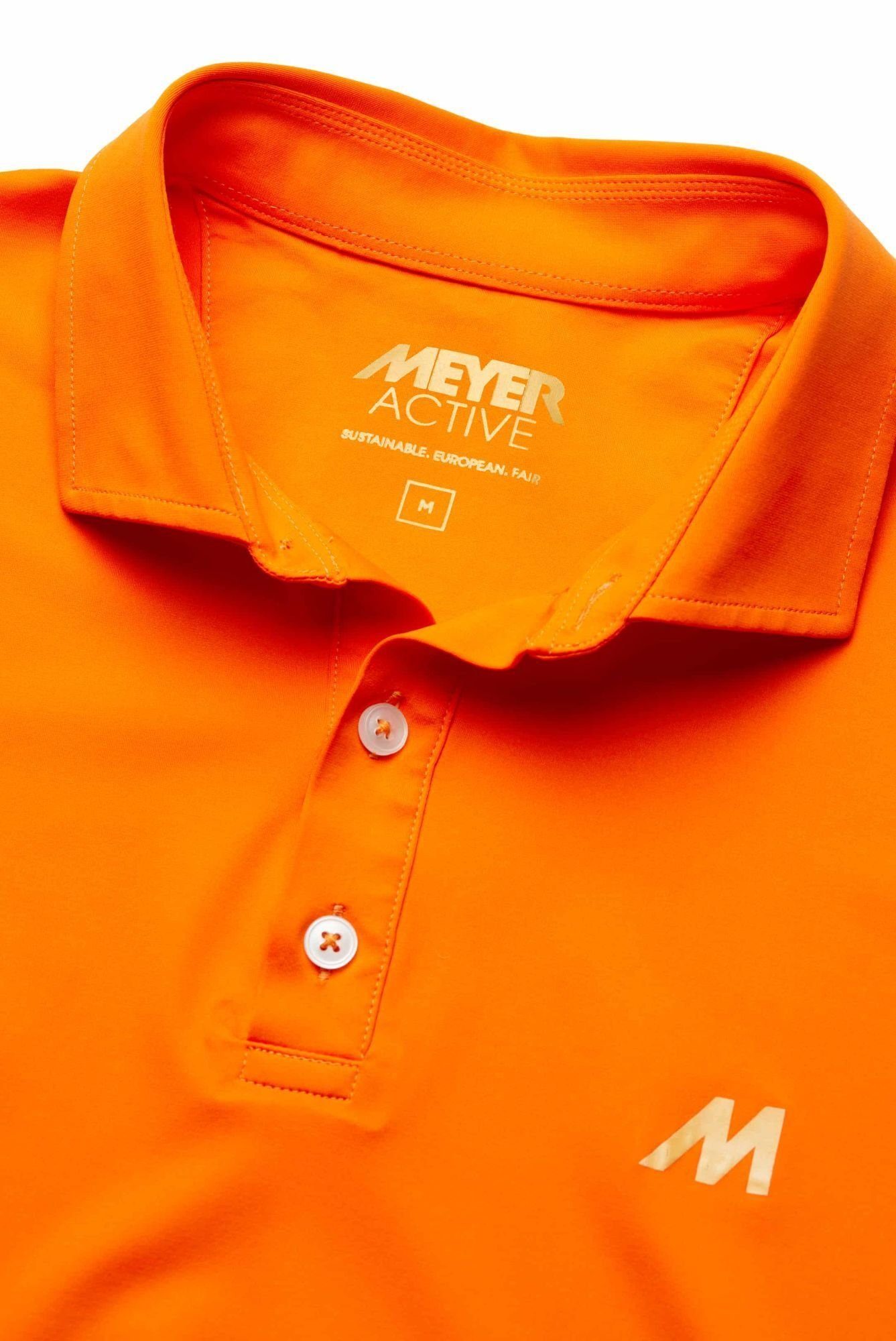 MEYER Poloshirt Tiger hergestellt orange Europa Nachhaltig in wird