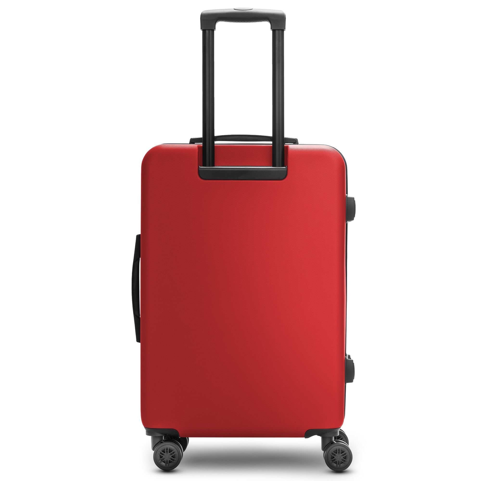 ABS Rollen, Hartschalen-Trolley 4 2 Essentials bright-red Redolz 09,