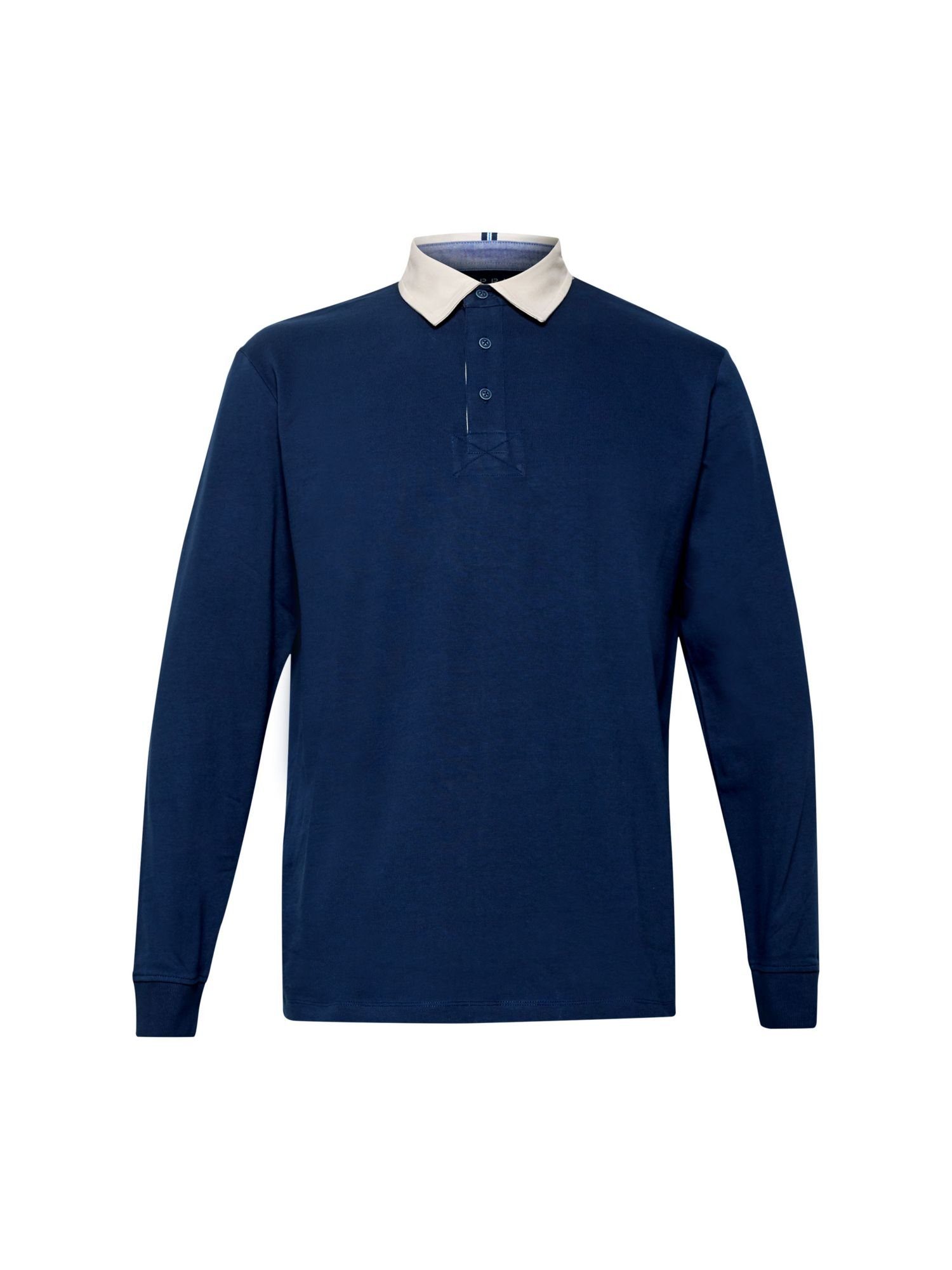 Esprit Langarm-Poloshirt »Jersey-Longsleeve aus 100% Baumwolle« online  kaufen | OTTO