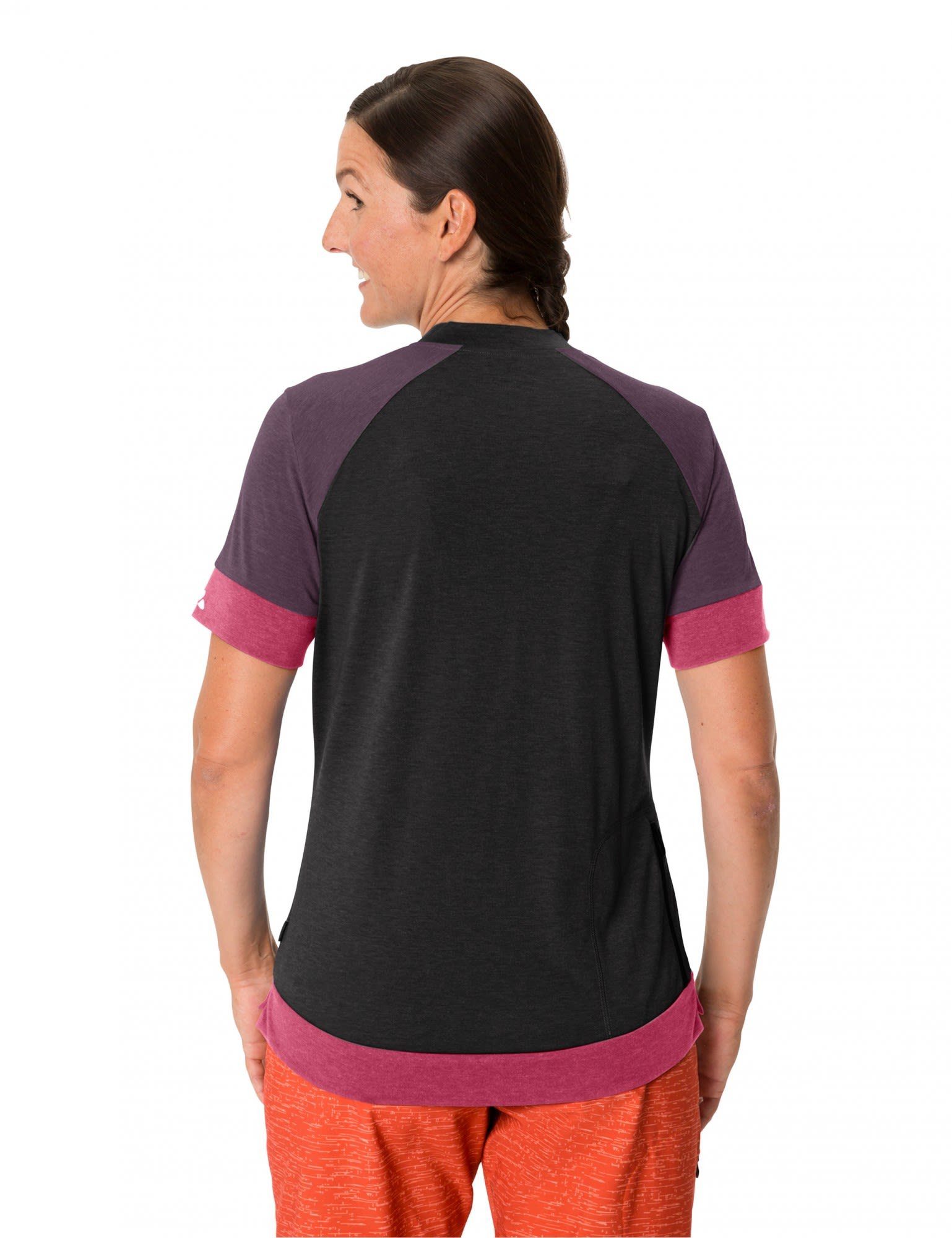 Womens Vaude Shirt VAUDE Black Altissimo Q-zip Damen T-Shirt