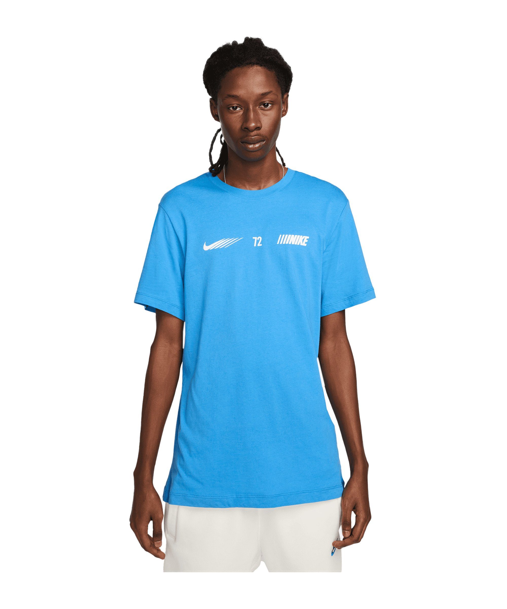 T-Shirt default blau Standart T-Shirt Sportswear Issue Nike