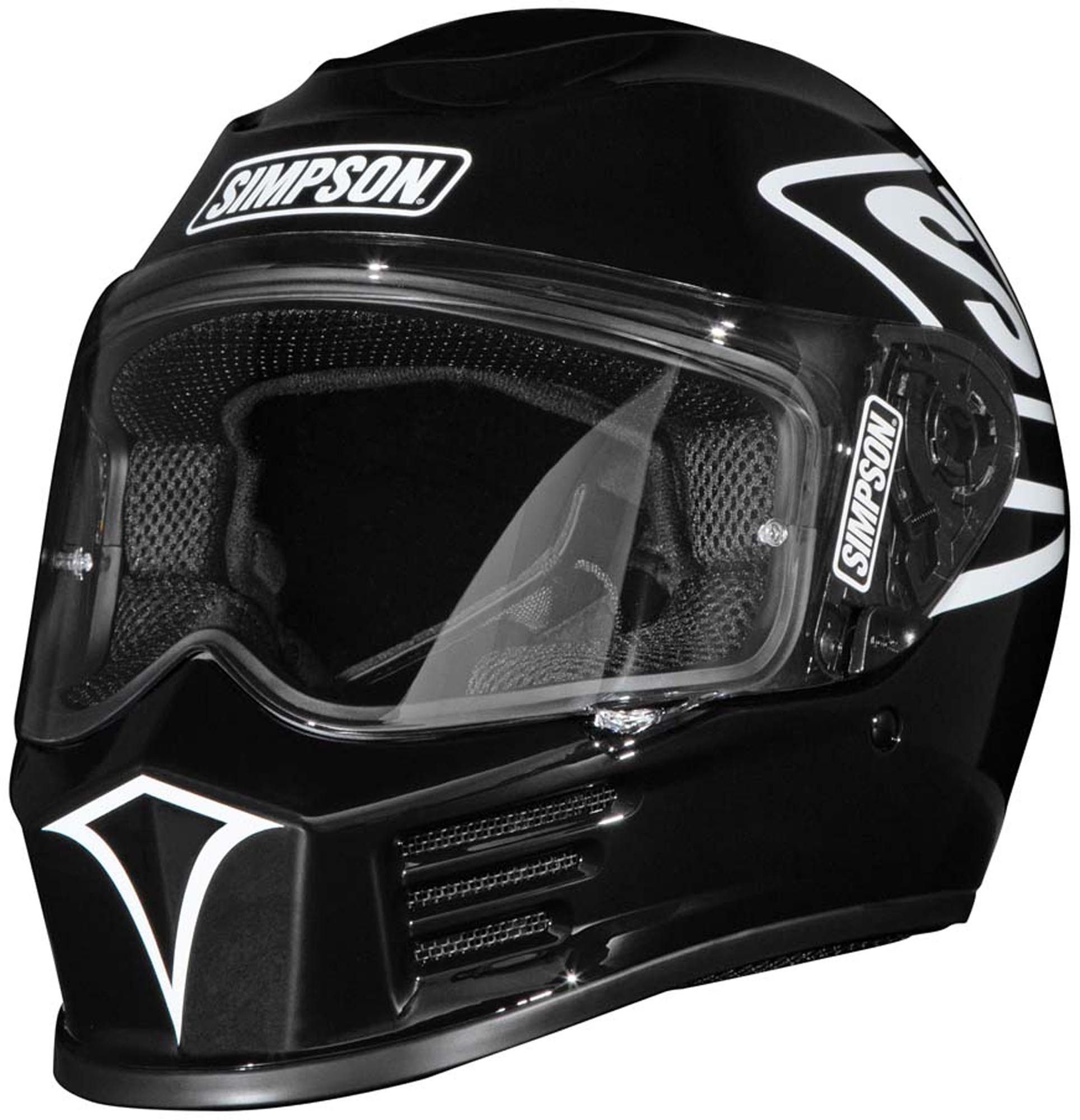 Simpson Motorradhelm Speed O´Clock Motorrad Helm, vorbereitet für Kommunikationssystem,vorbereitet für Pinlockschei