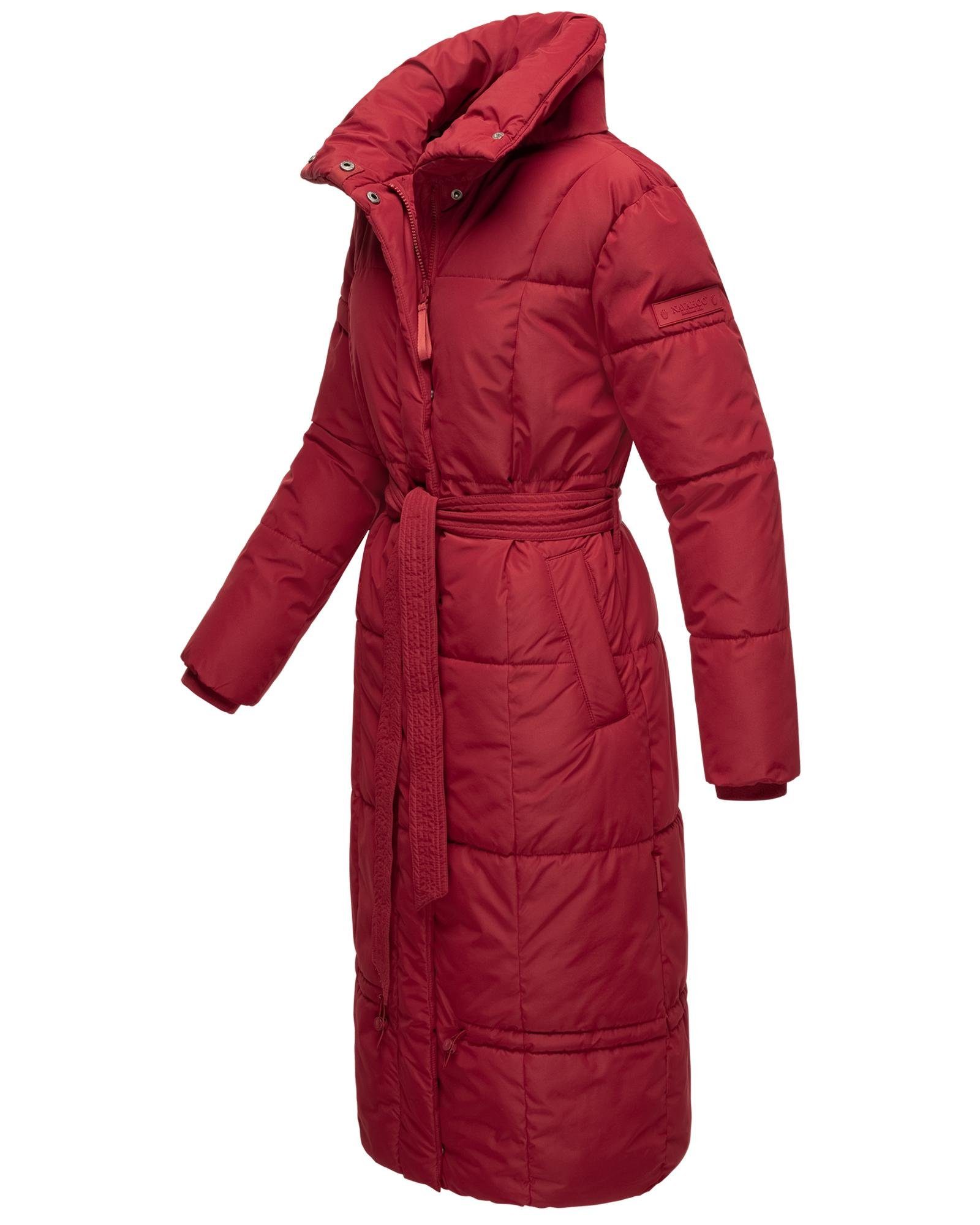 Navahoo Steppmantel Mirenaa Stylischer Damen Wintermantel mit Gürtel – Bild 2 von 5