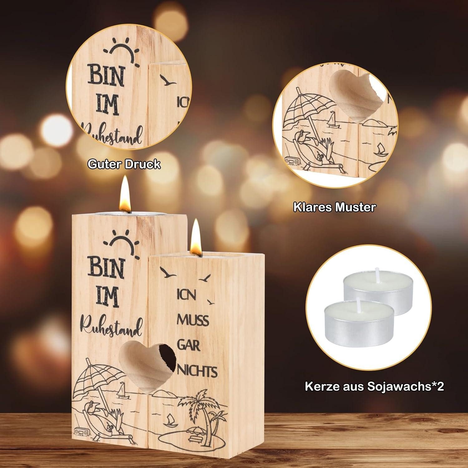 LuxusKollektion Kerzenständer Ruhestand Geschenk Renteneintritt Kerzenständ günstig online kaufen