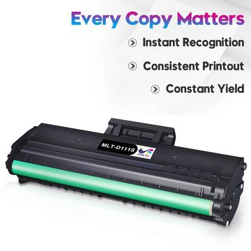 MOOHO Tonerpatrone 1000 Seiten pro 111S Toner schwarz MLT-D111S für SAMSUNG, (Xpress M2020 M2020W M2021 M2021W M2022 M2022W M2026 M2026W M2070 M2070W M2070F M2070FW M2070FH), M2070HW M2071 M2071W M2071HW M2071FH M2078 M2078W