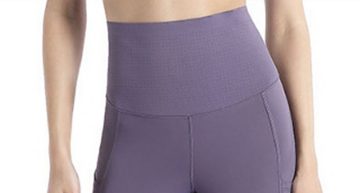 KIKI Jogginghose Damen-Yogahose mit hoher Taille und Taschen, blickdichte Leggings